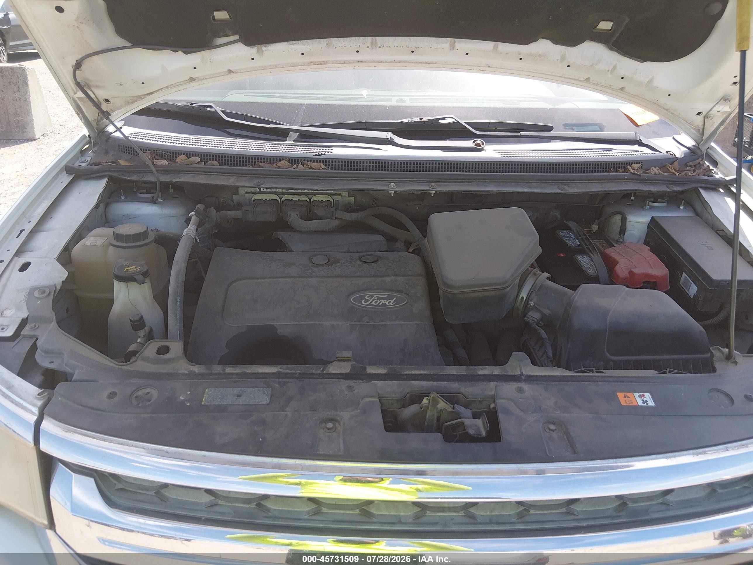 2011 Ford Edge Sel White vin: 2FMDK3JC0BBB28323