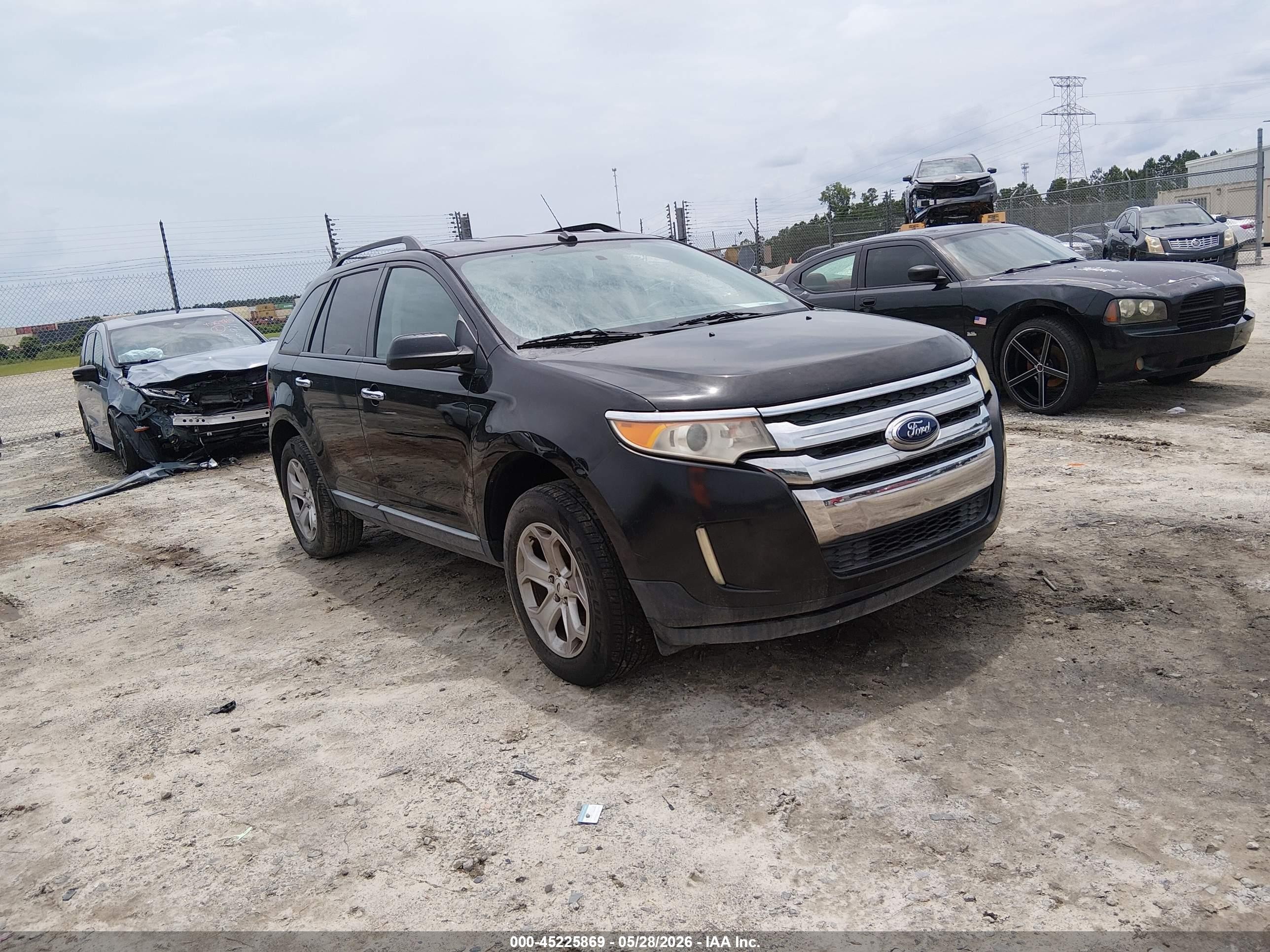 2011 Ford Edge Sel Черный vin: 2FMDK3JC0BBB31285
