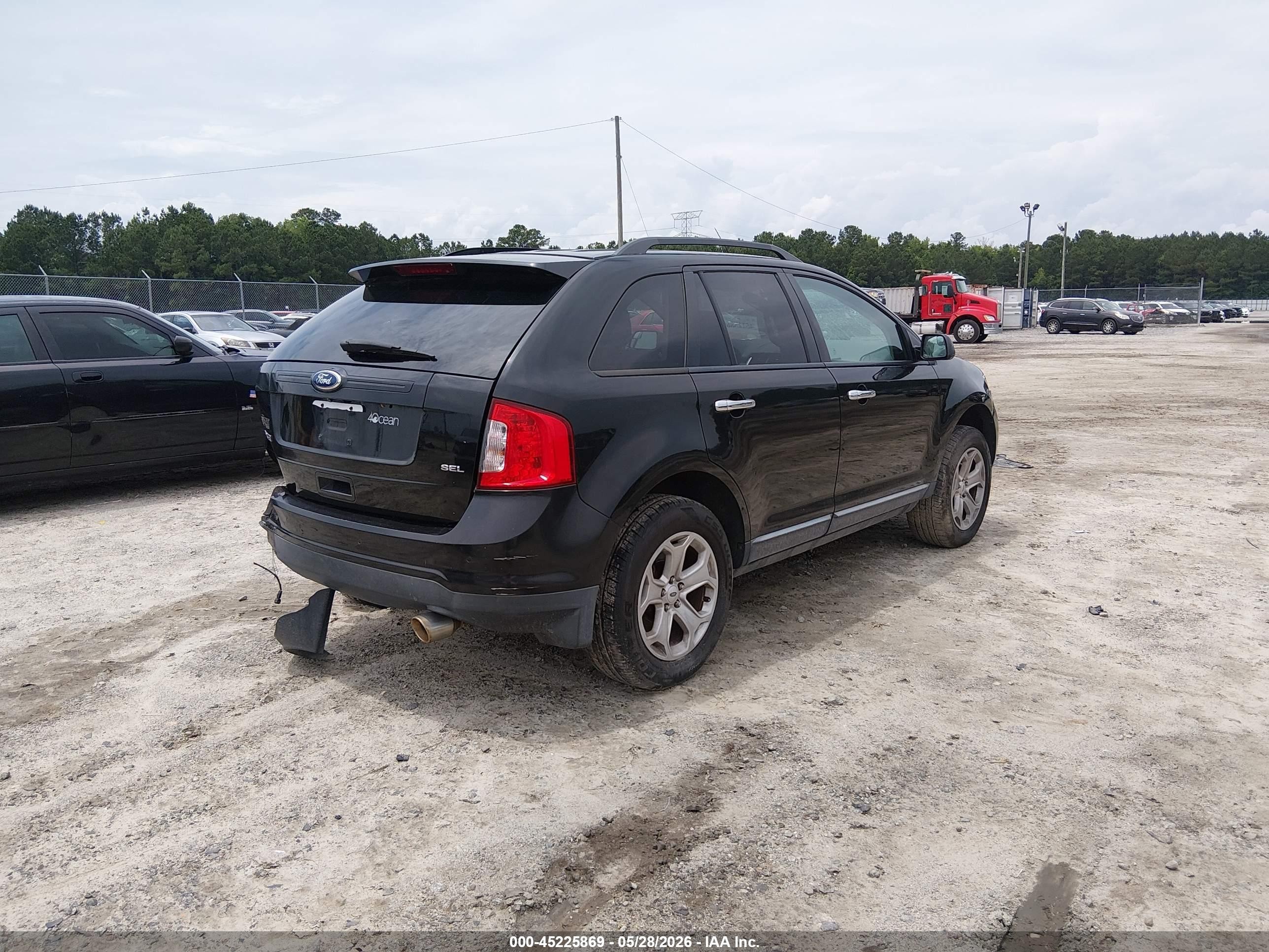 2011 Ford Edge Sel Черный vin: 2FMDK3JC0BBB31285