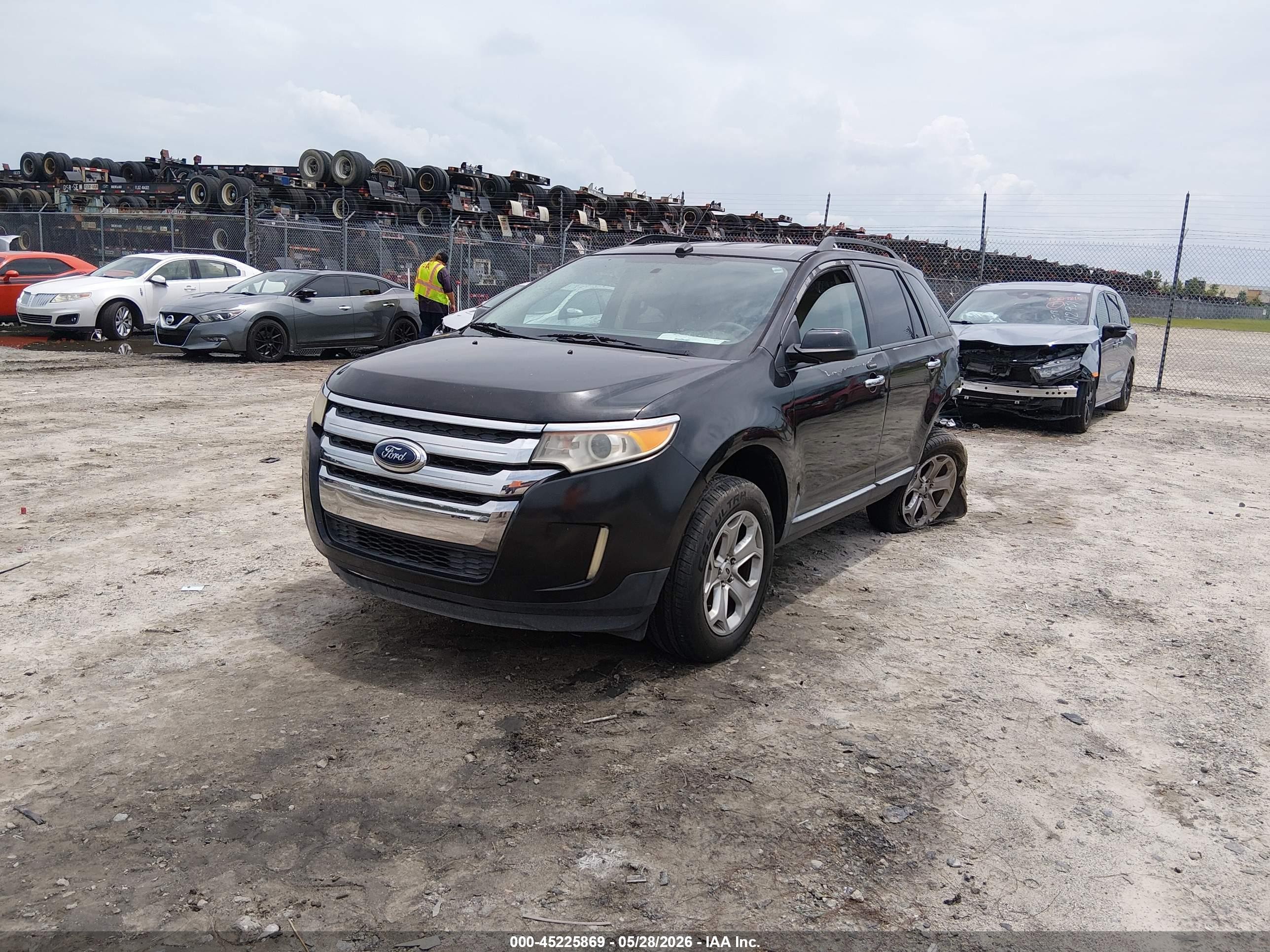 2011 Ford Edge Sel Черный vin: 2FMDK3JC0BBB31285