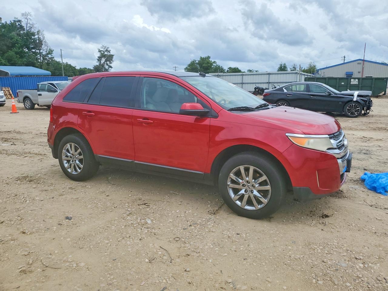 2012 Ford Edge Sel Red vin: 2FMDK3JC0CBA18714