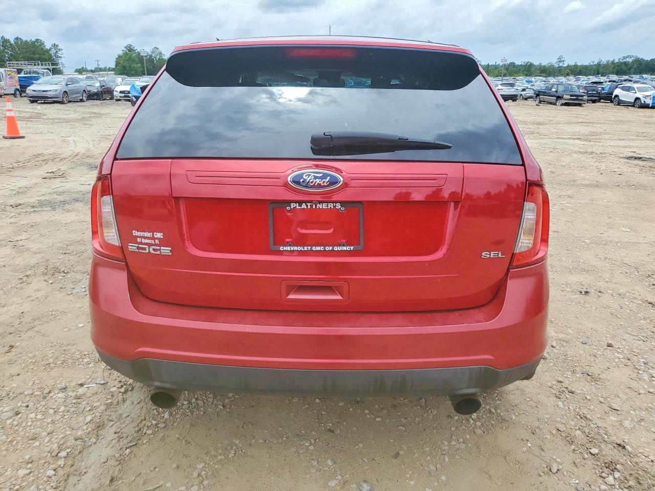 2012 Ford Edge Sel Red vin: 2FMDK3JC0CBA18714