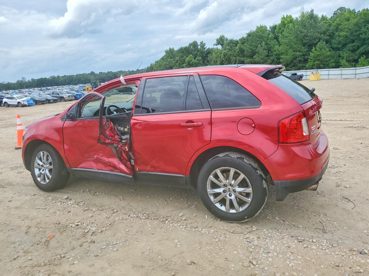 2012 Ford Edge Sel Red vin: 2FMDK3JC0CBA18714