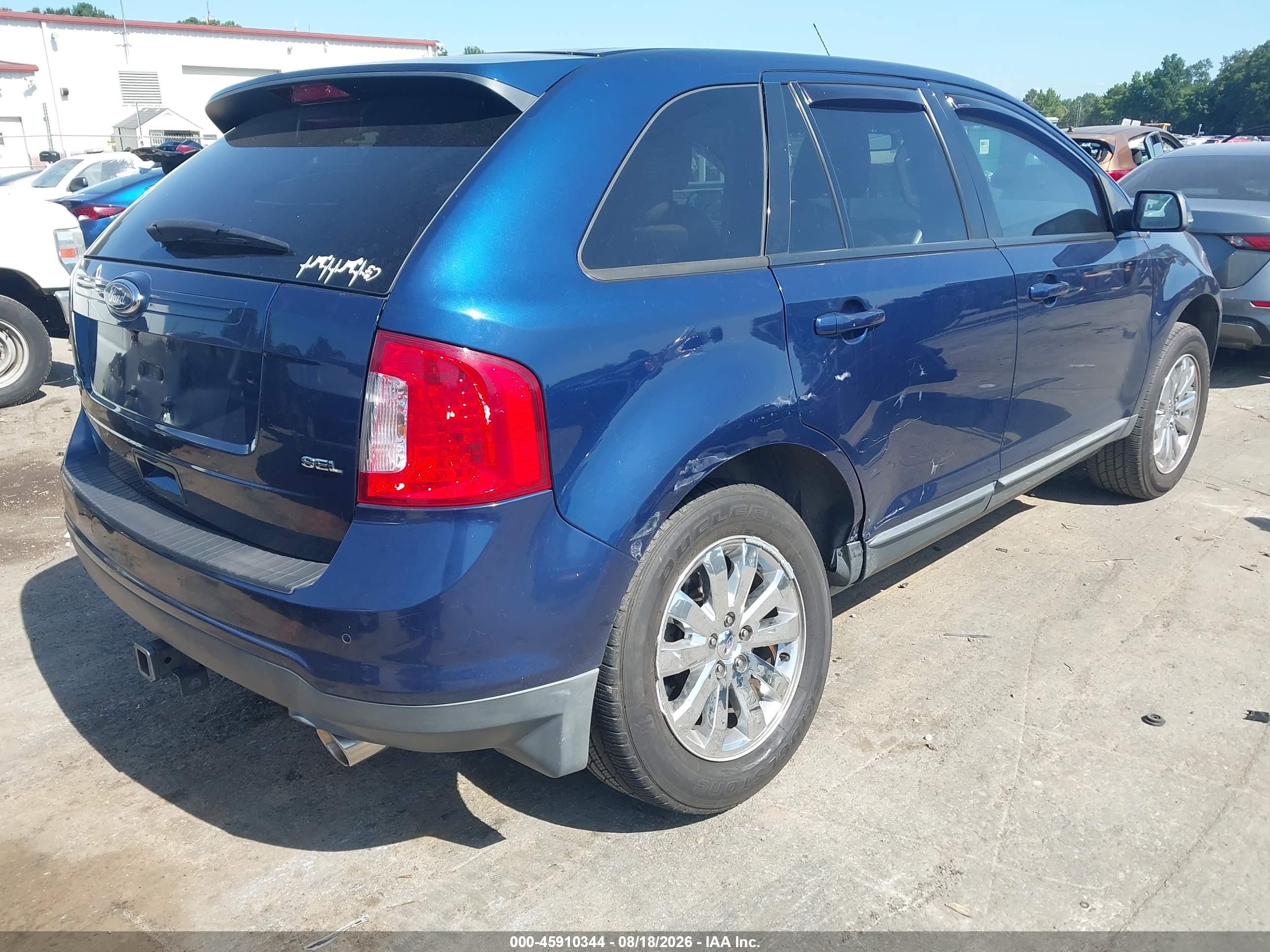 2012 Ford Edge Sel Blue vin: 2FMDK3JC0CBA29356