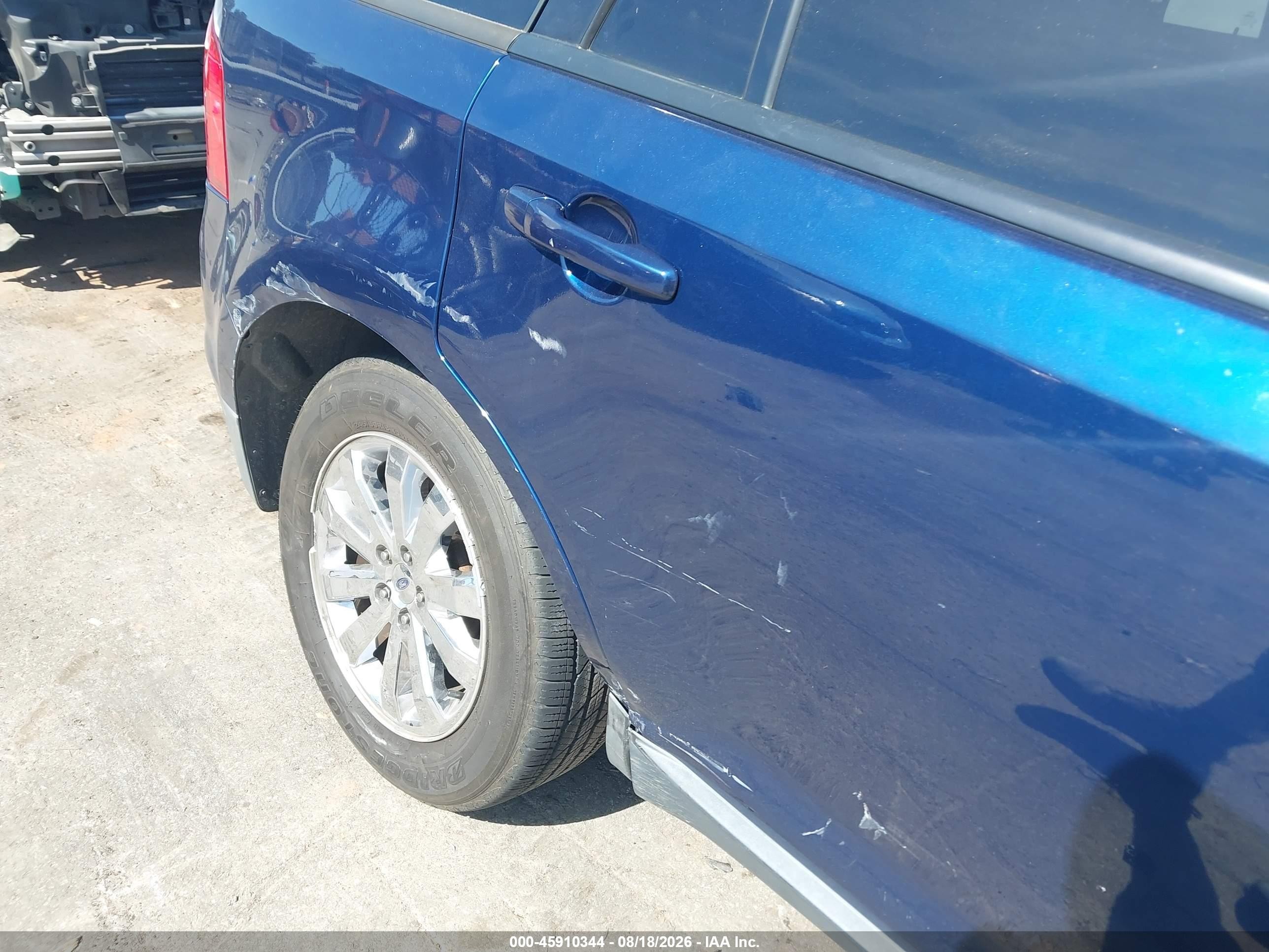 2012 Ford Edge Sel Blue vin: 2FMDK3JC0CBA29356