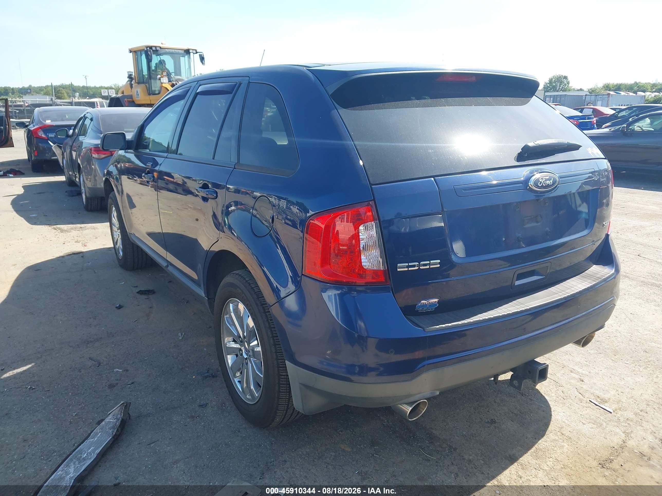 2012 Ford Edge Sel Blue vin: 2FMDK3JC0CBA29356