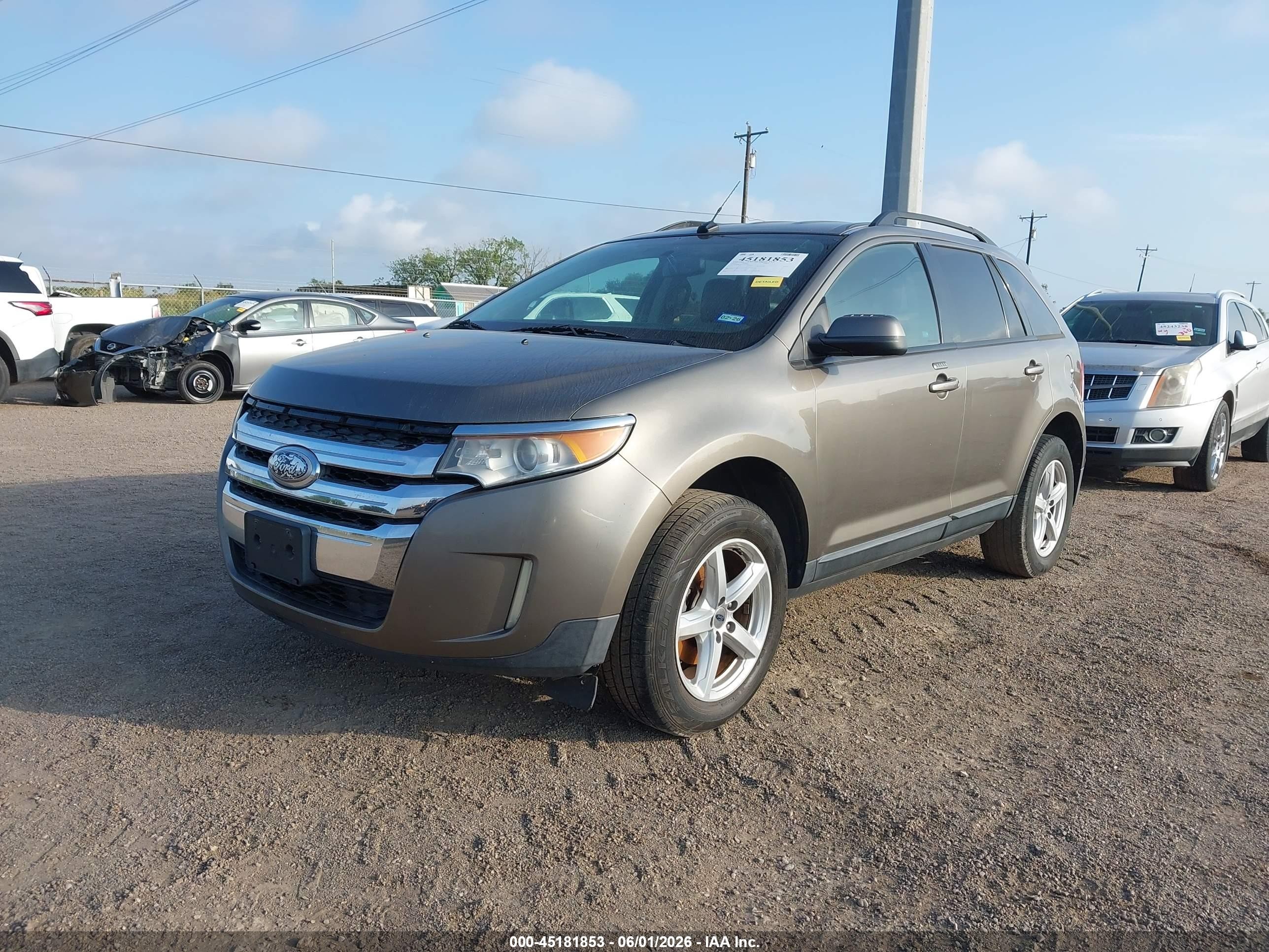 2012 Ford Edge Sel Brown vin: 2FMDK3JC0CBA40910