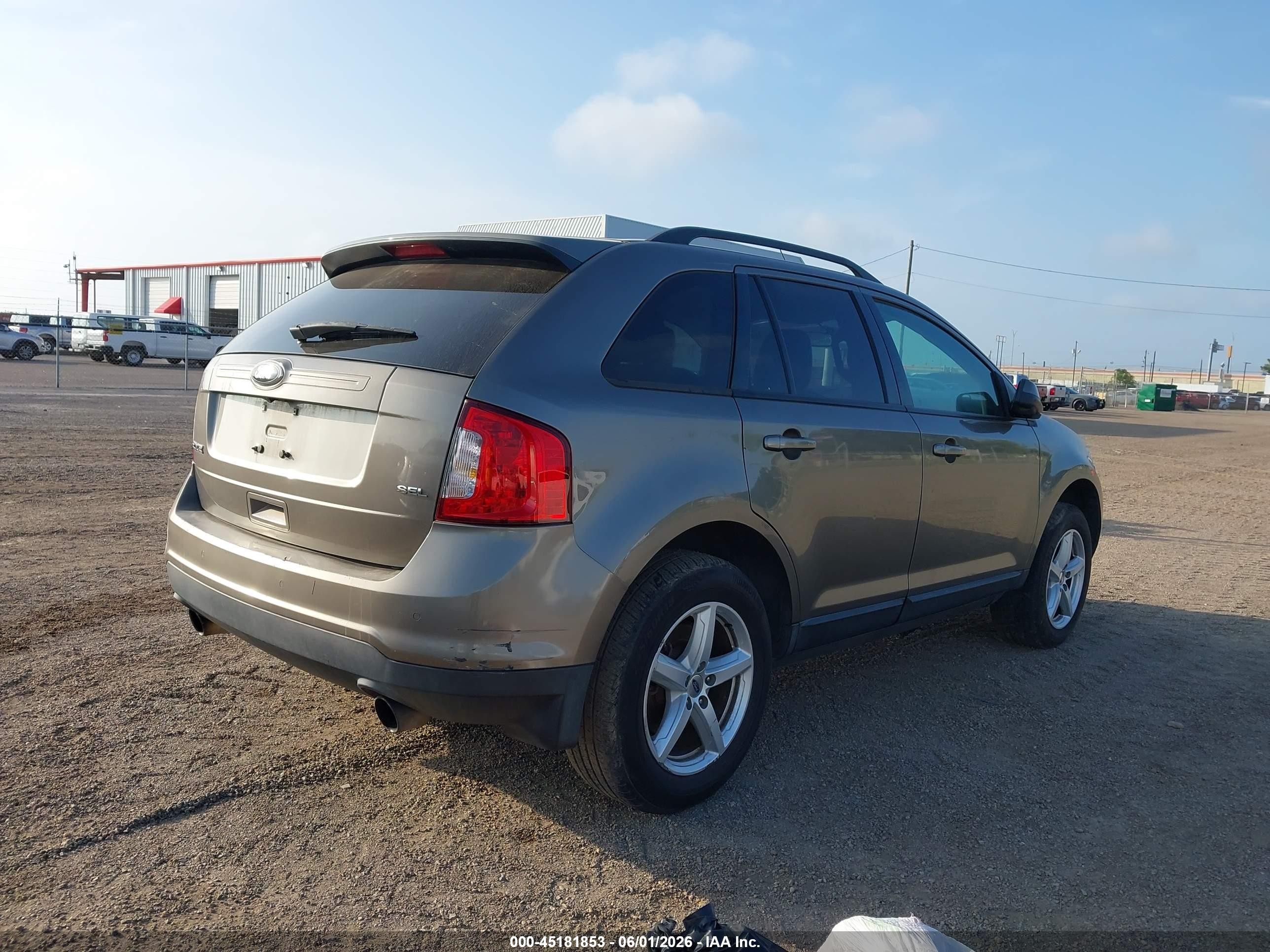 2012 Ford Edge Sel Brown vin: 2FMDK3JC0CBA40910