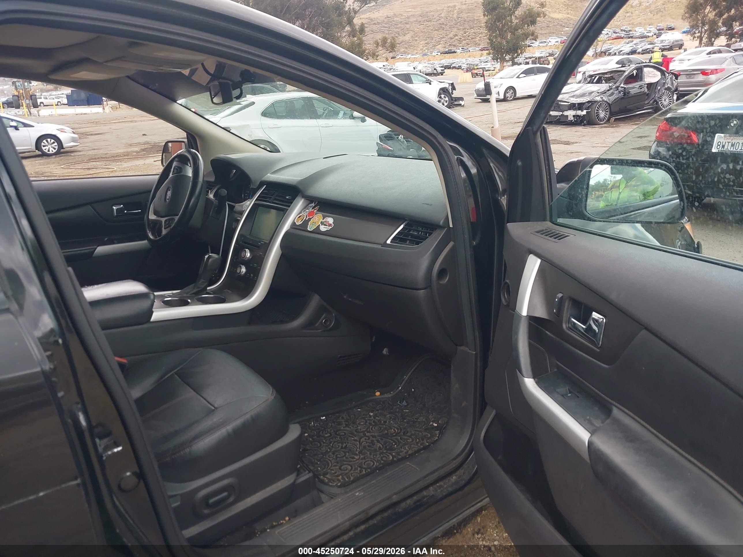 2012 Ford Edge Sel Black vin: 2FMDK3JC0CBA50515