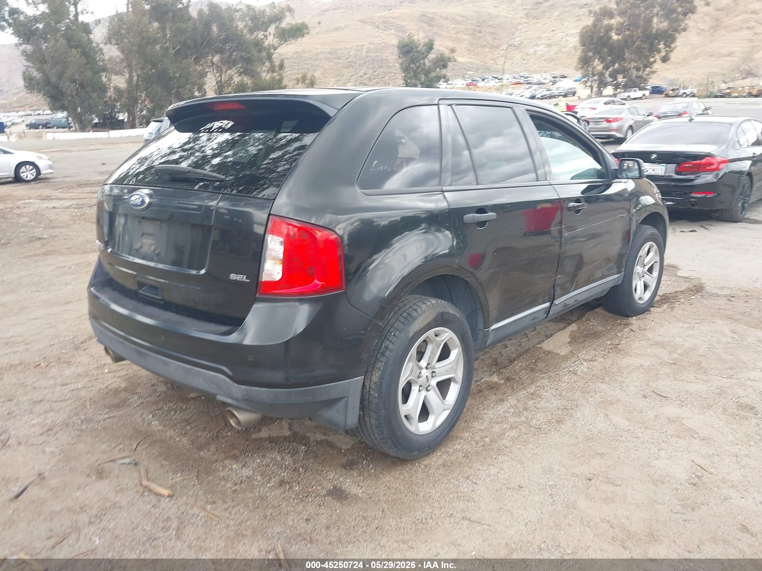 2012 Ford Edge Sel Black vin: 2FMDK3JC0CBA50515