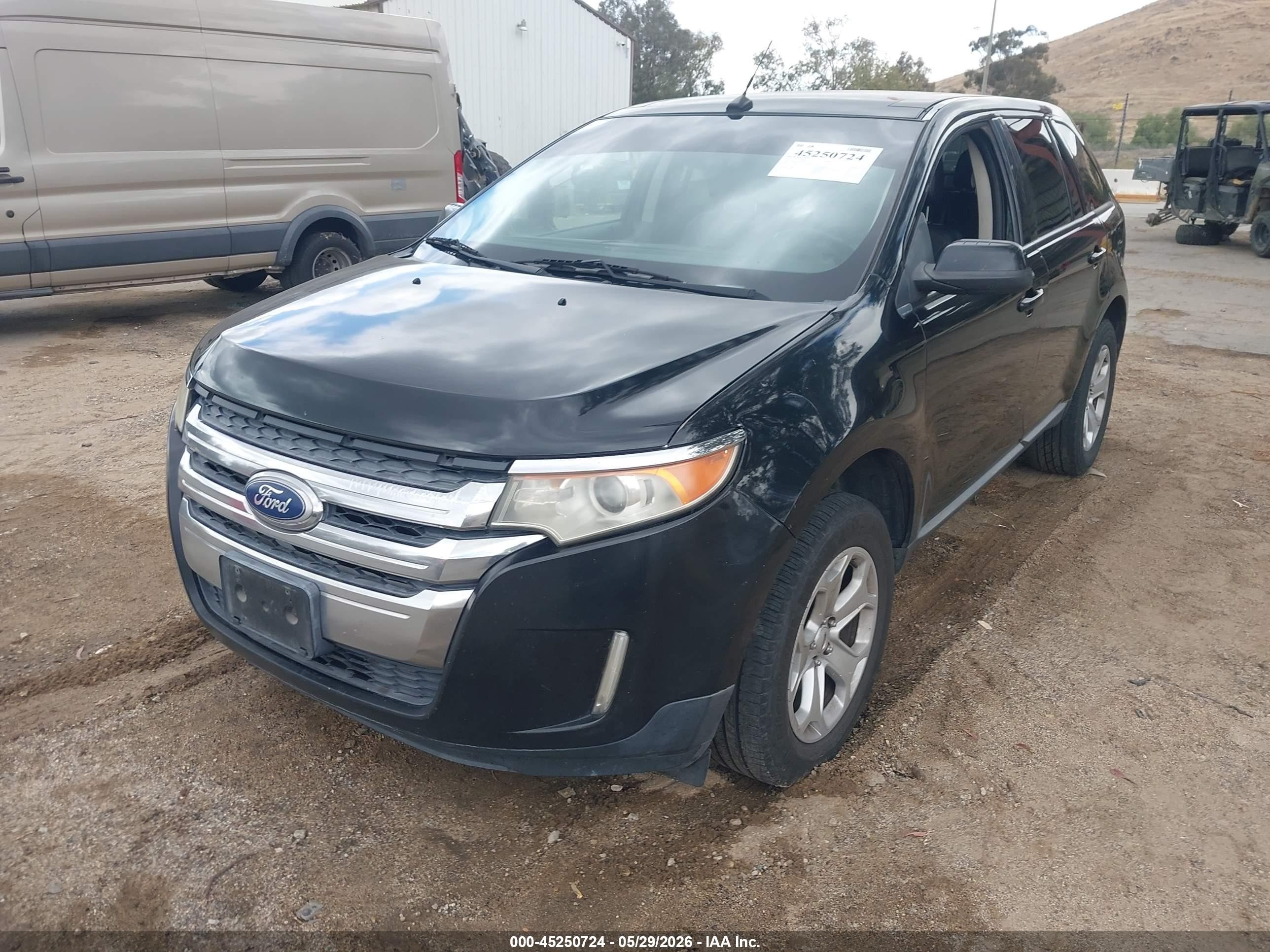 2012 Ford Edge Sel Black vin: 2FMDK3JC0CBA50515
