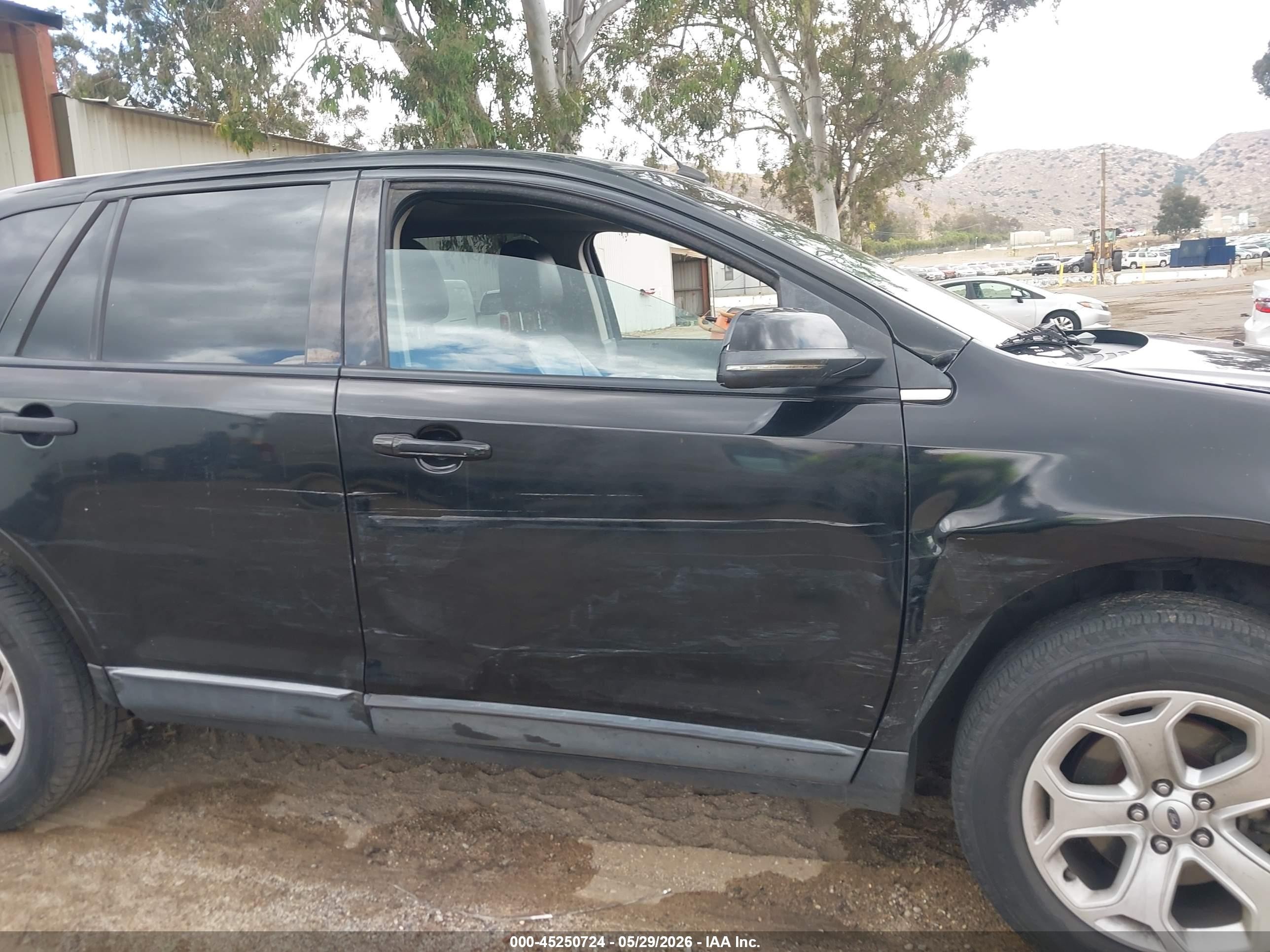 2012 Ford Edge Sel Black vin: 2FMDK3JC0CBA50515