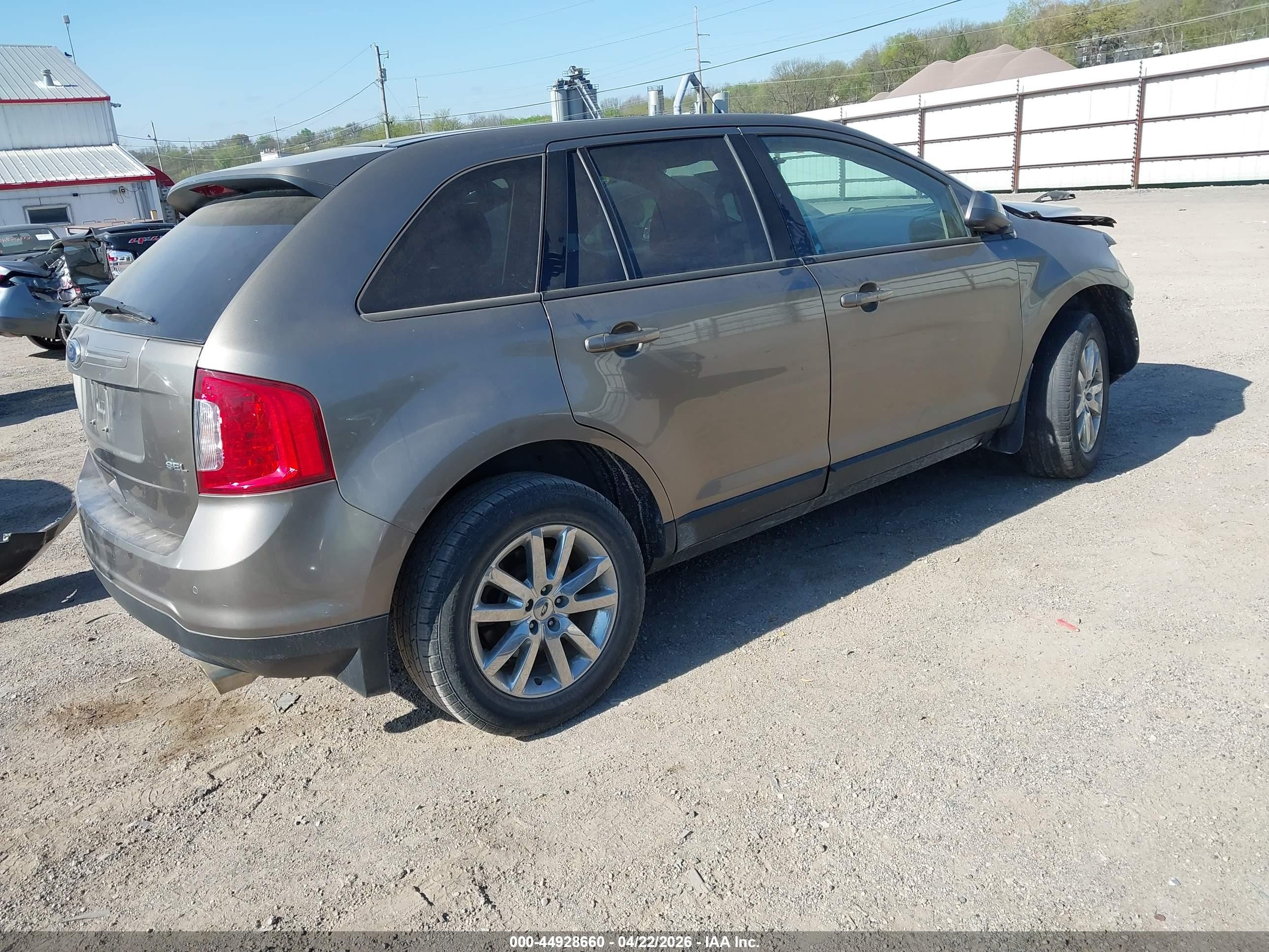2012 Ford Edge Sel Gold vin: 2FMDK3JC0CBA57156