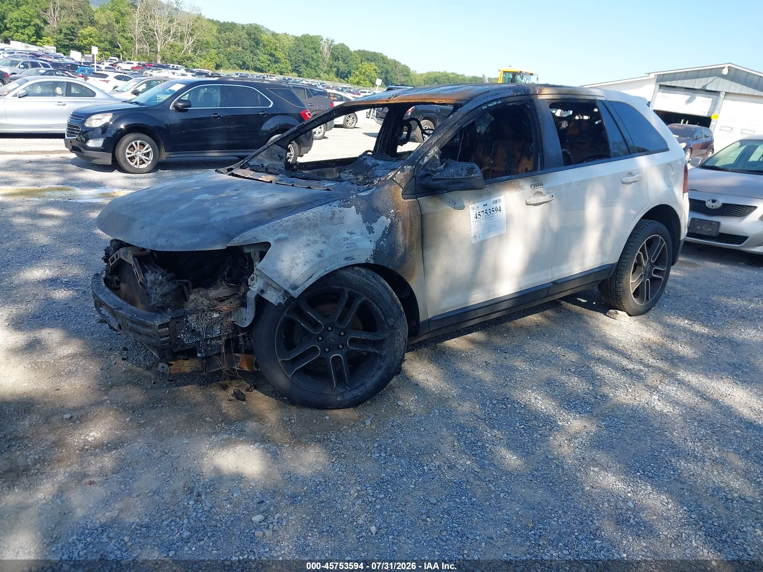 2013 Ford Edge Sel White vin: 2FMDK3JC0DBA30508
