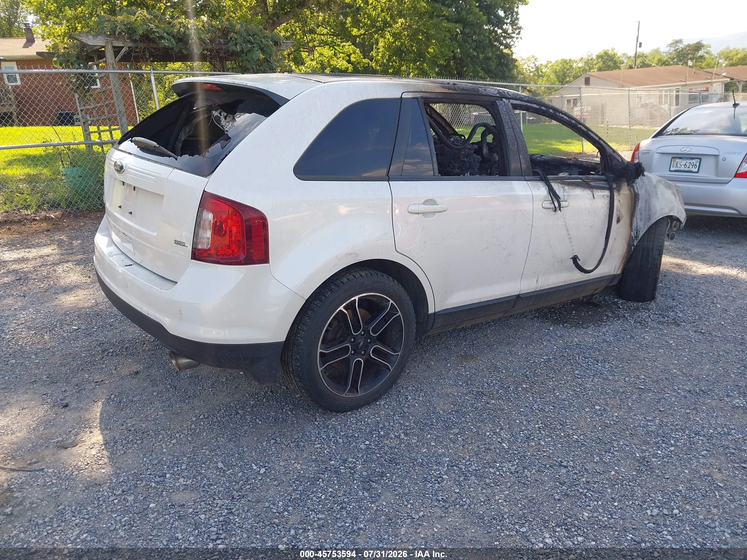 2013 Ford Edge Sel White vin: 2FMDK3JC0DBA30508