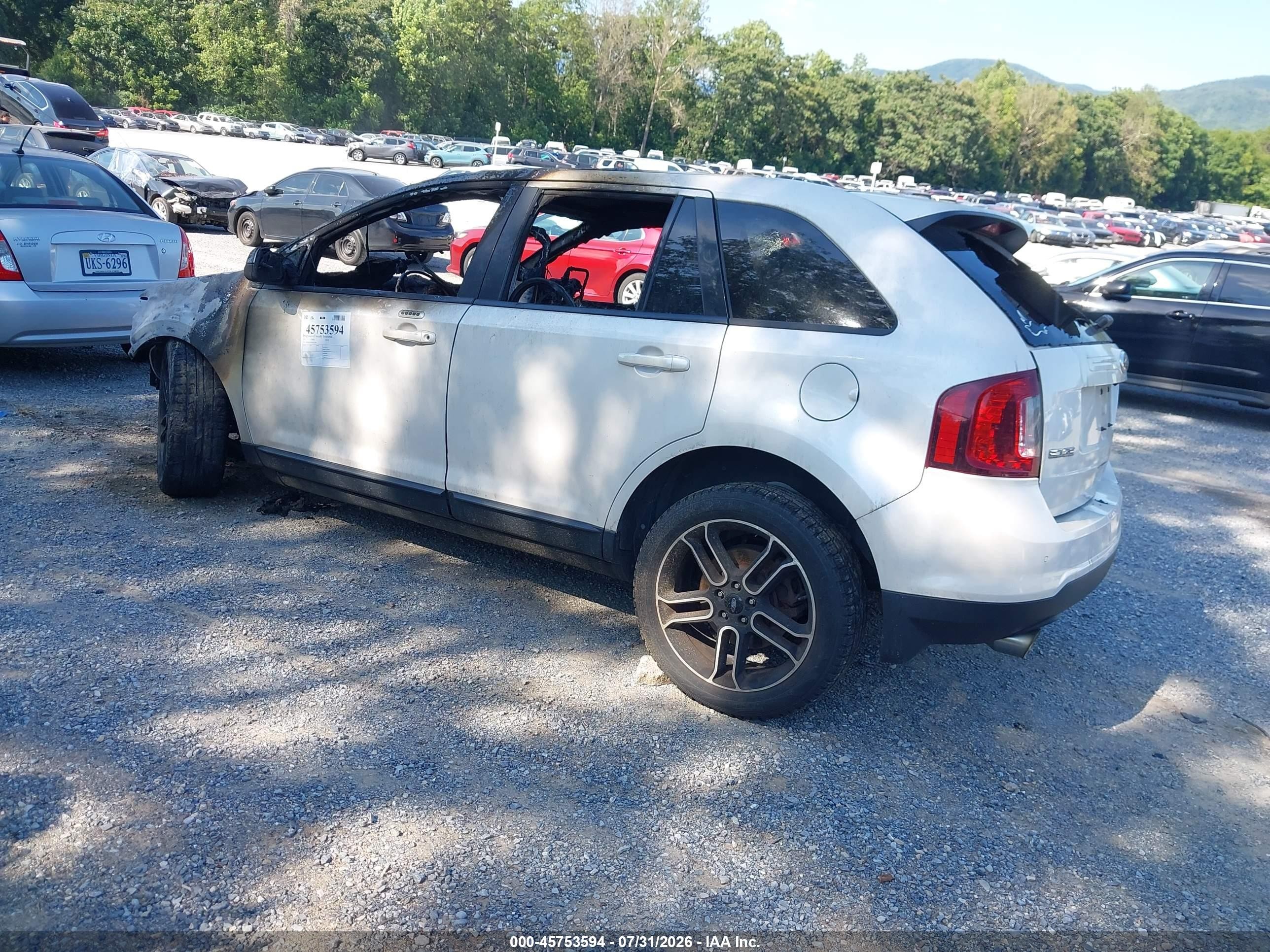 2013 Ford Edge Sel White vin: 2FMDK3JC0DBA30508