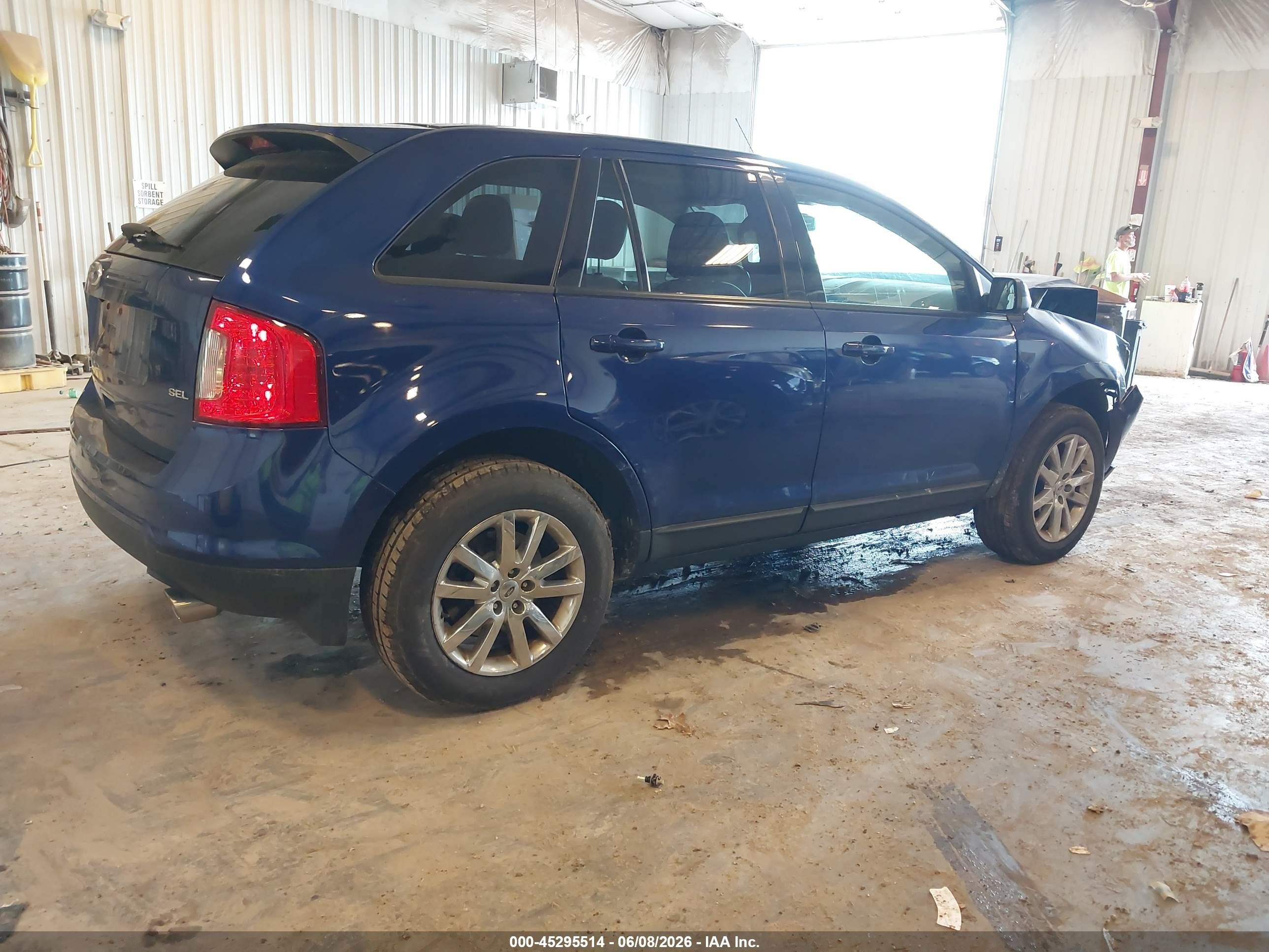 2013 Ford Edge Sel Синий vin: 2FMDK3JC0DBA47843