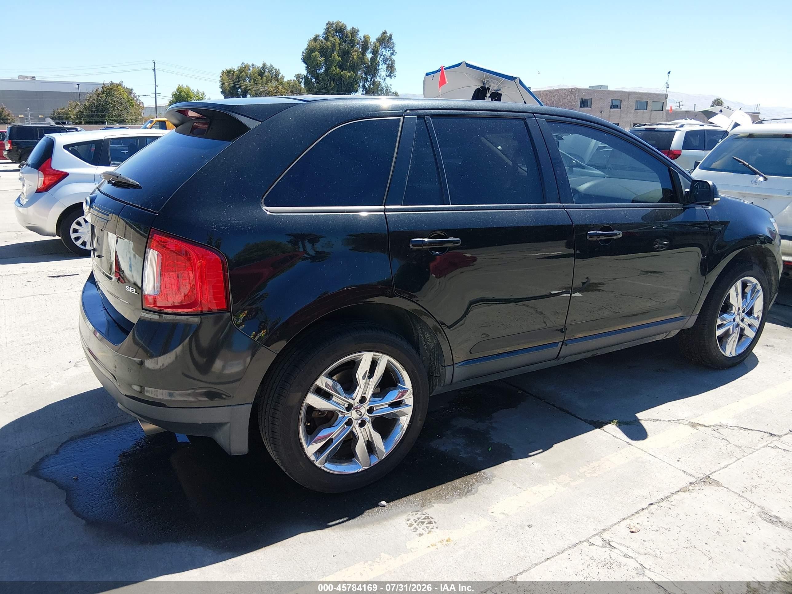 2013 Ford Edge Sel Black vin: 2FMDK3JC0DBA52296