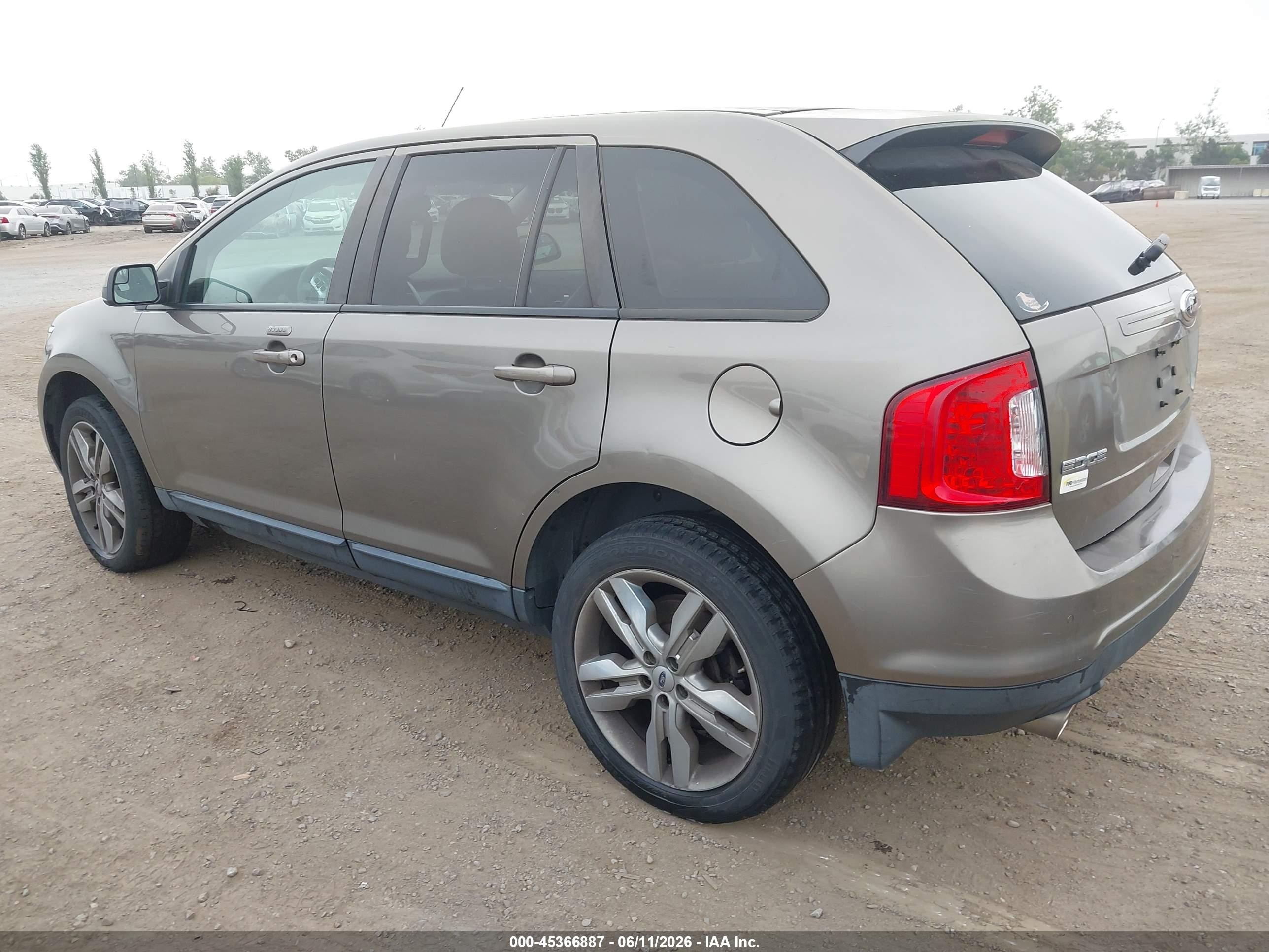 2013 Ford Edge Sel Brown vin: 2FMDK3JC0DBA56820