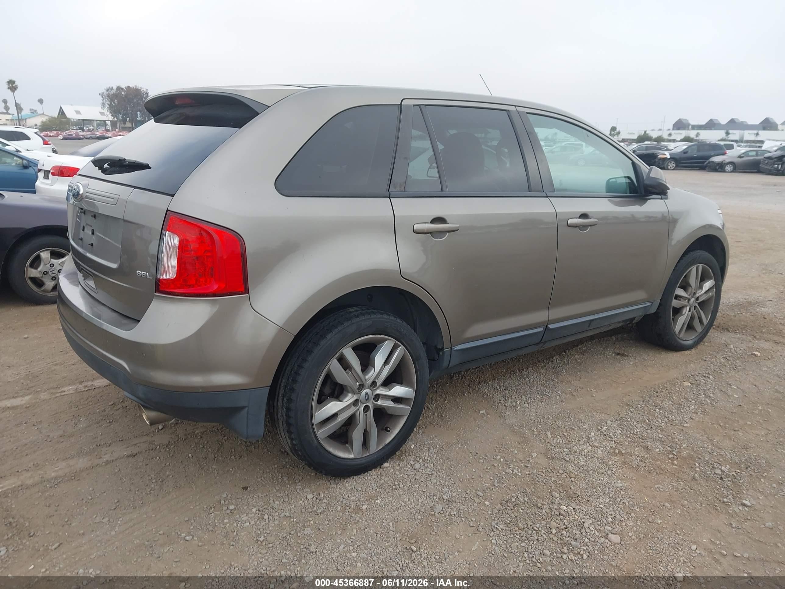 2013 Ford Edge Sel Brown vin: 2FMDK3JC0DBA56820