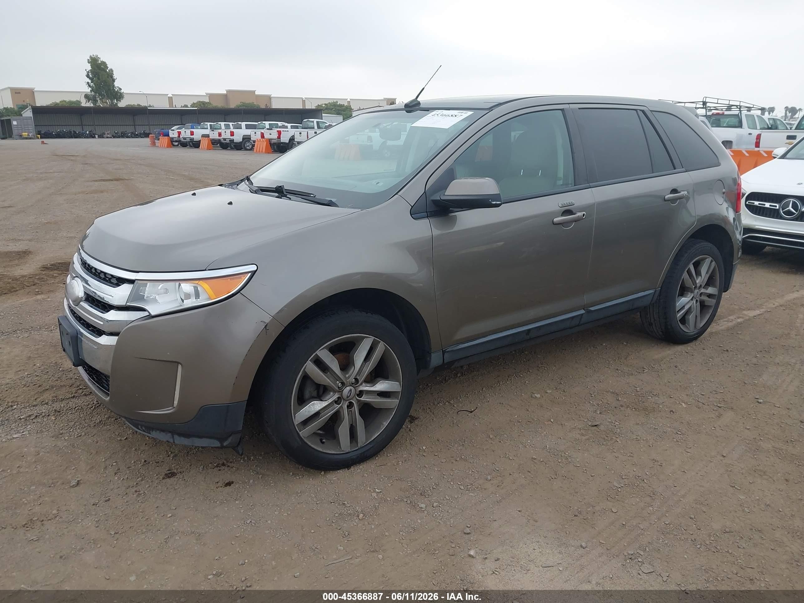 2013 Ford Edge Sel Brown vin: 2FMDK3JC0DBA56820