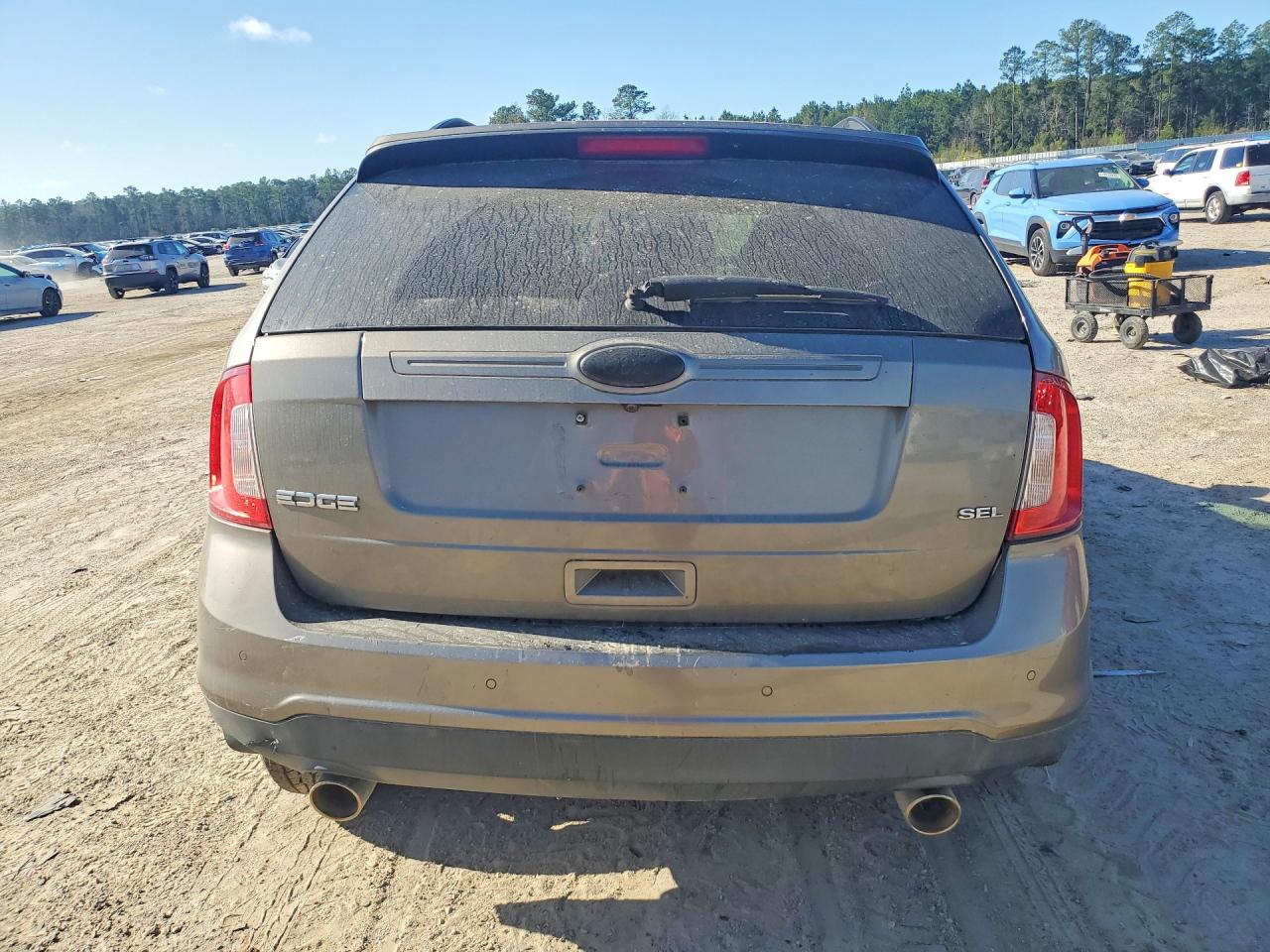 2013 Ford Edge Sel Gray vin: 2FMDK3JC0DBA60446