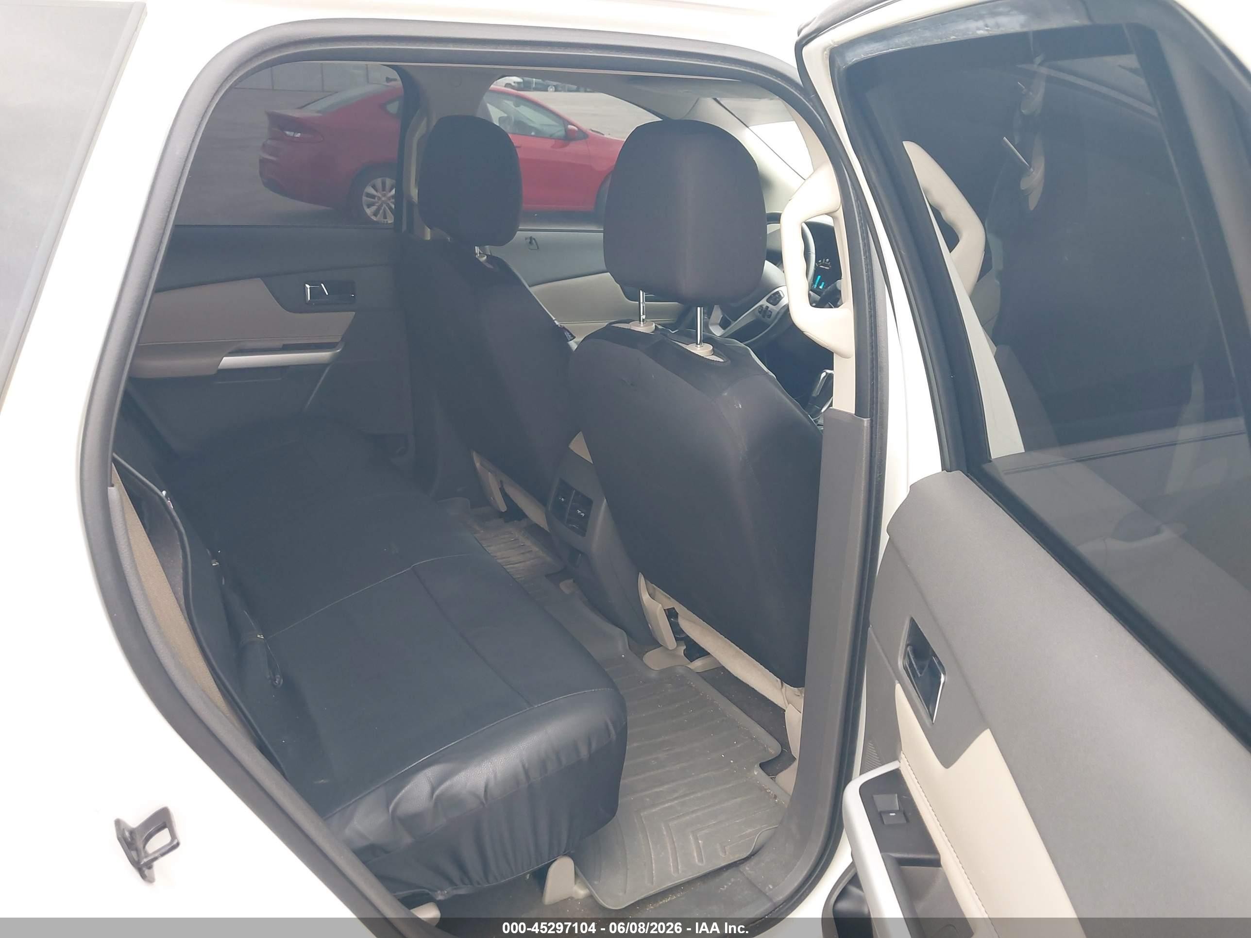 2013 Ford Edge Sel White vin: 2FMDK3JC0DBA85458