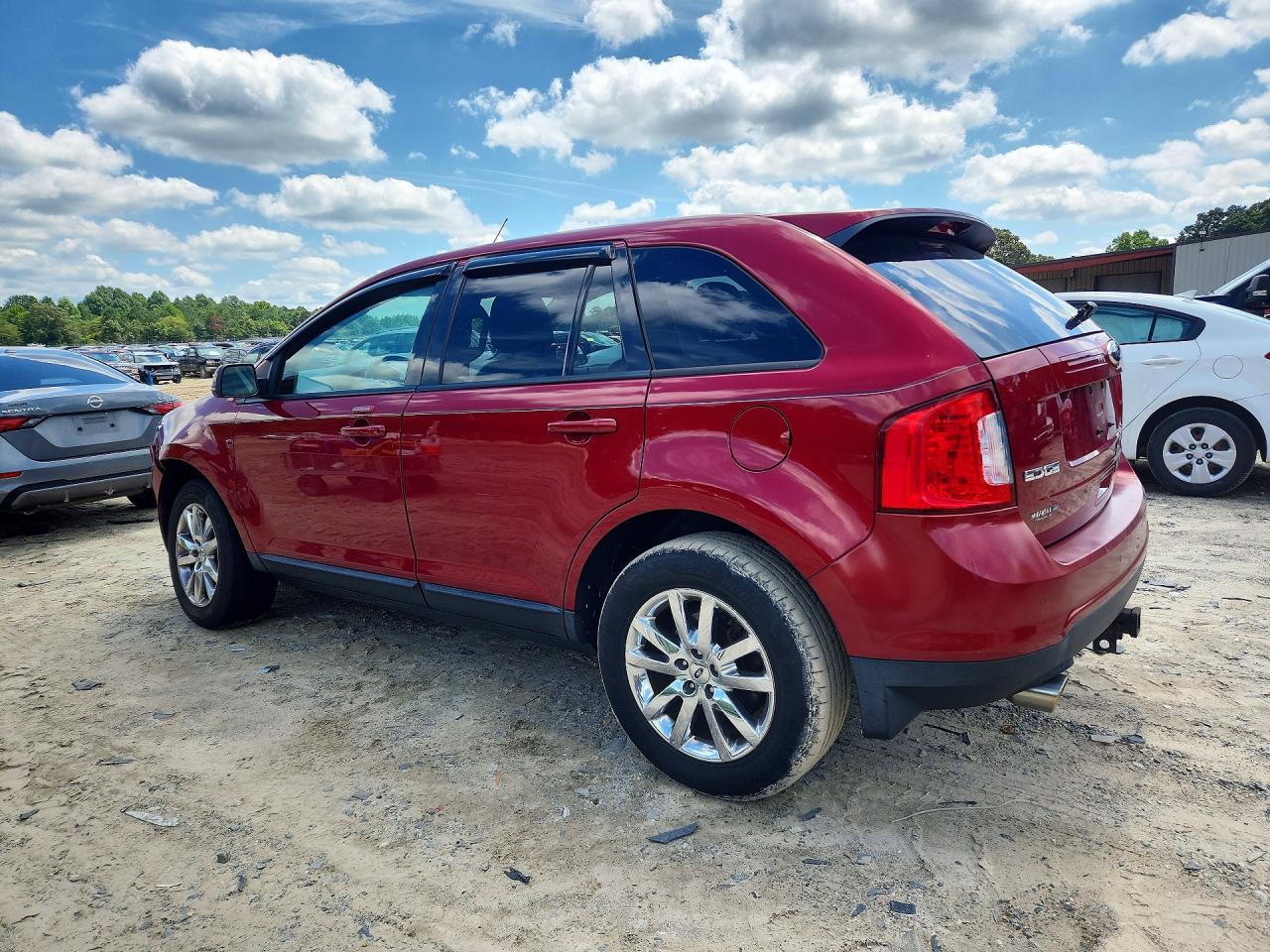 2013 Ford Edge Sel Red vin: 2FMDK3JC0DBB15980
