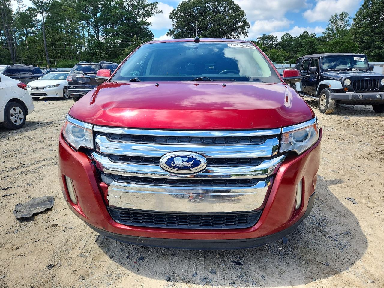 2013 Ford Edge Sel Red vin: 2FMDK3JC0DBB15980