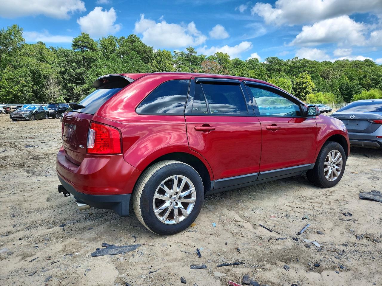 2013 Ford Edge Sel Red vin: 2FMDK3JC0DBB15980