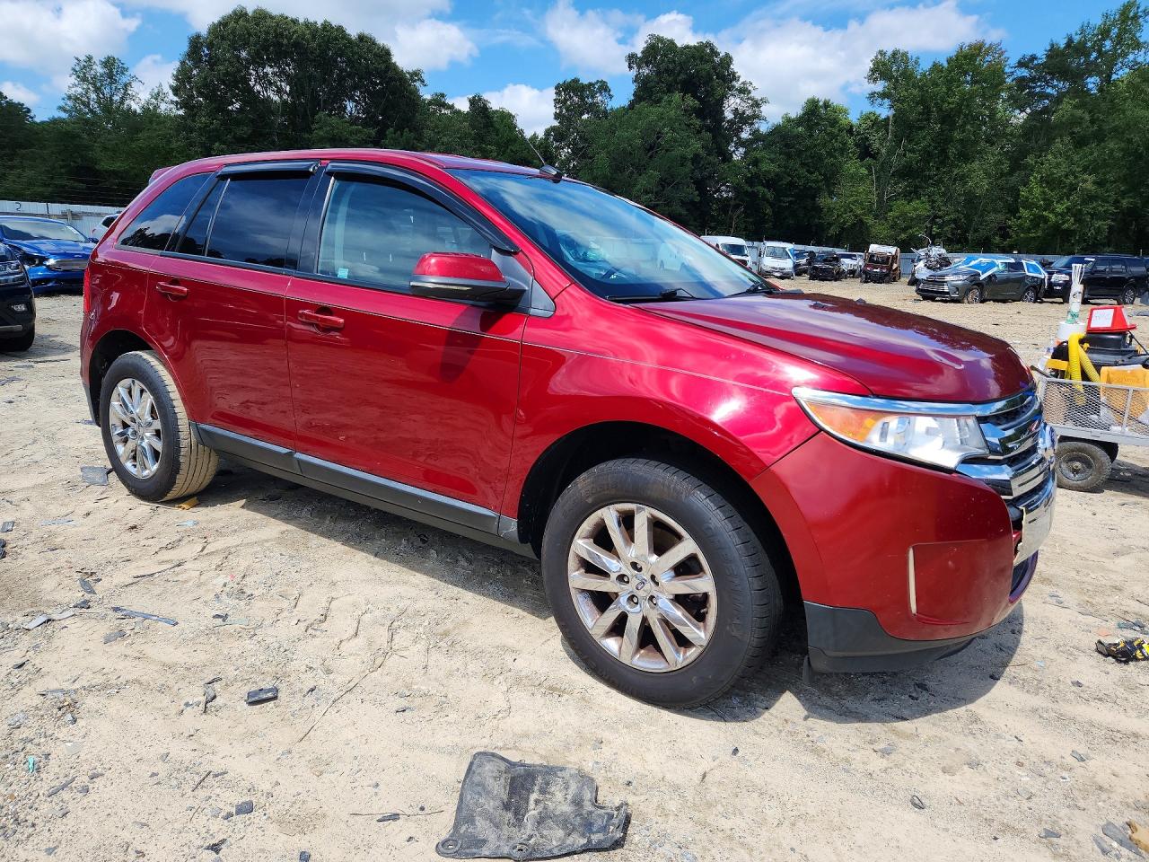 2013 Ford Edge Sel Red vin: 2FMDK3JC0DBB15980