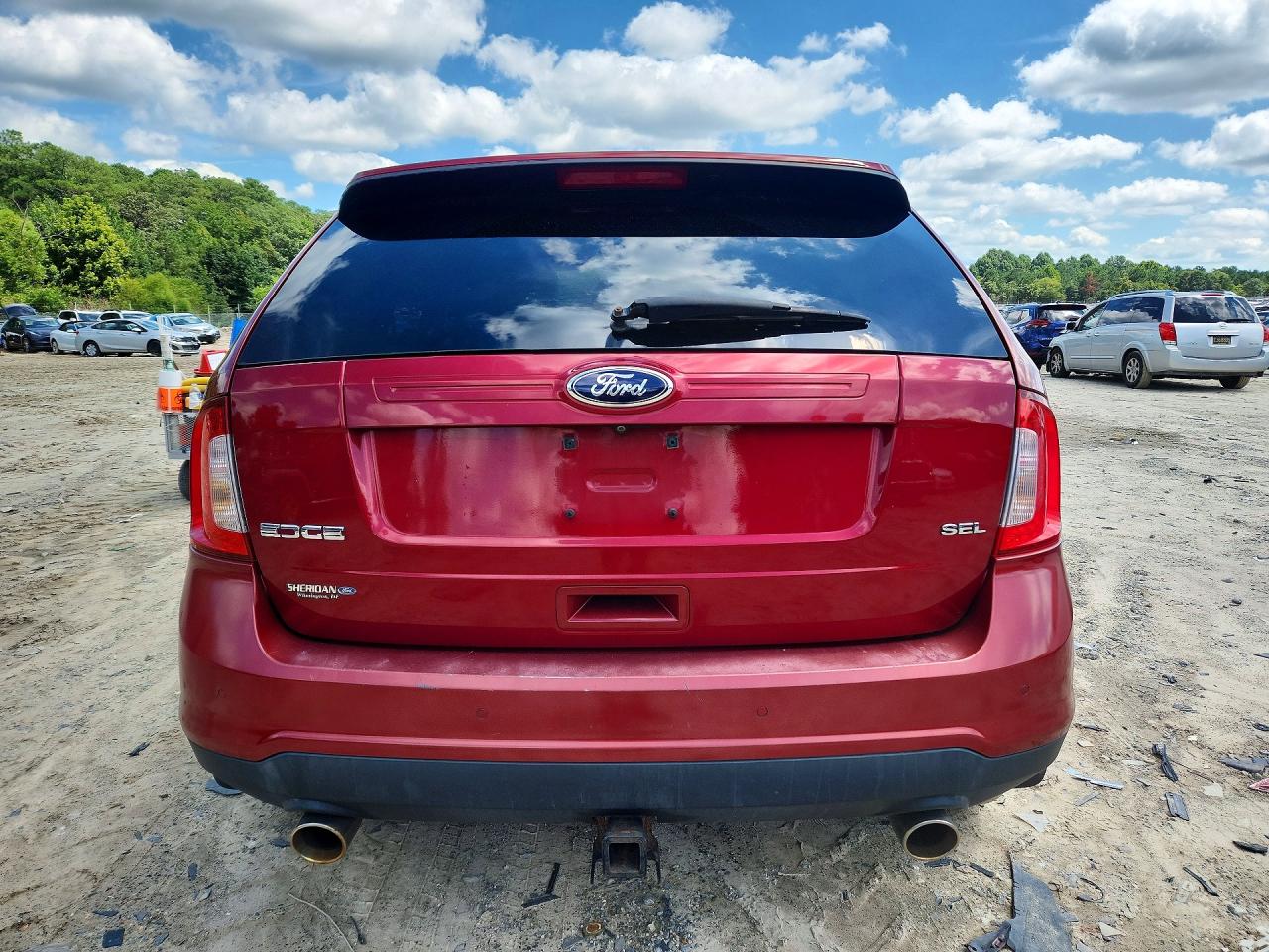 2013 Ford Edge Sel Red vin: 2FMDK3JC0DBB15980