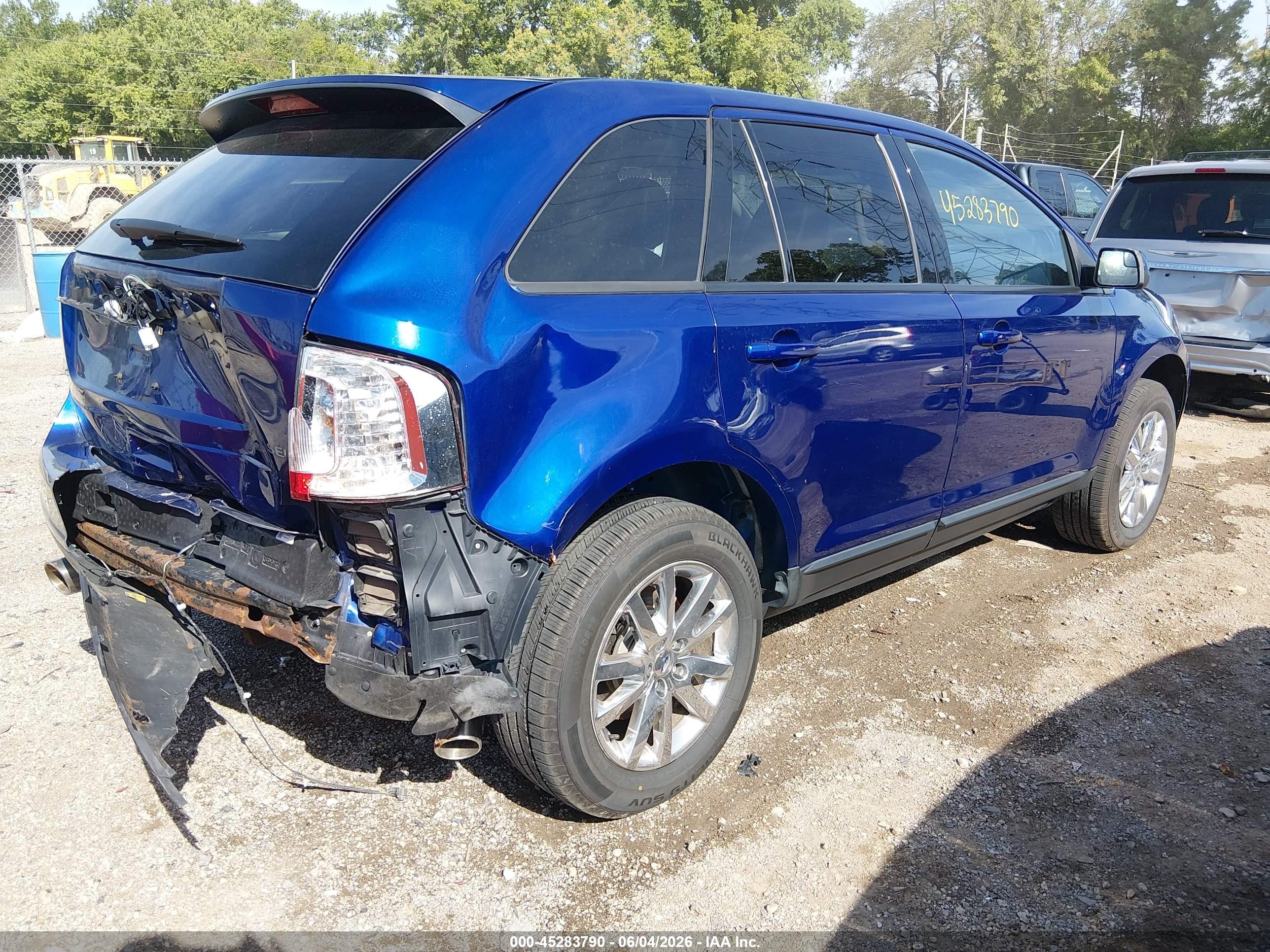 2013 Ford Edge Sel Blue vin: 2FMDK3JC0DBB42824