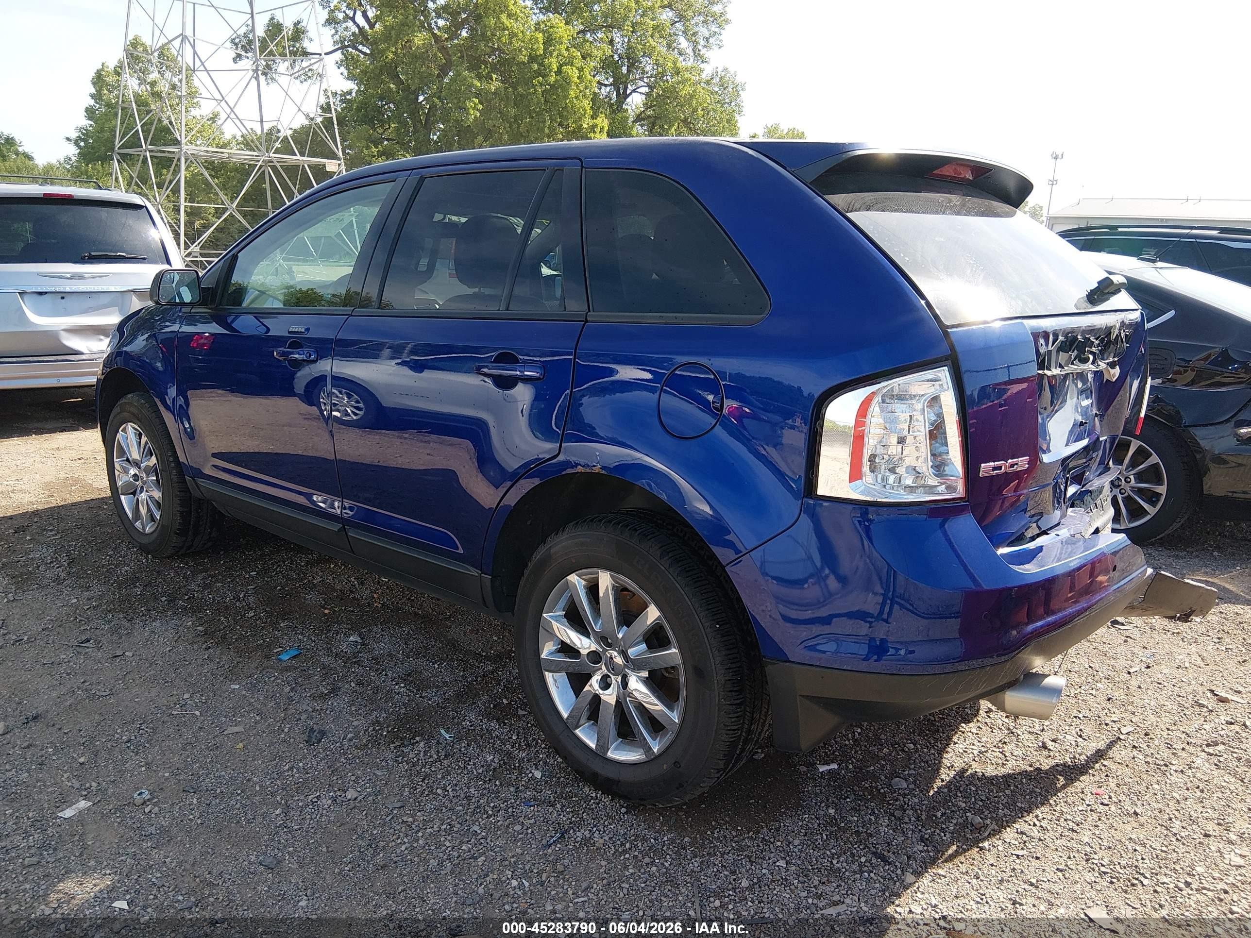 2013 Ford Edge Sel Blue vin: 2FMDK3JC0DBB42824