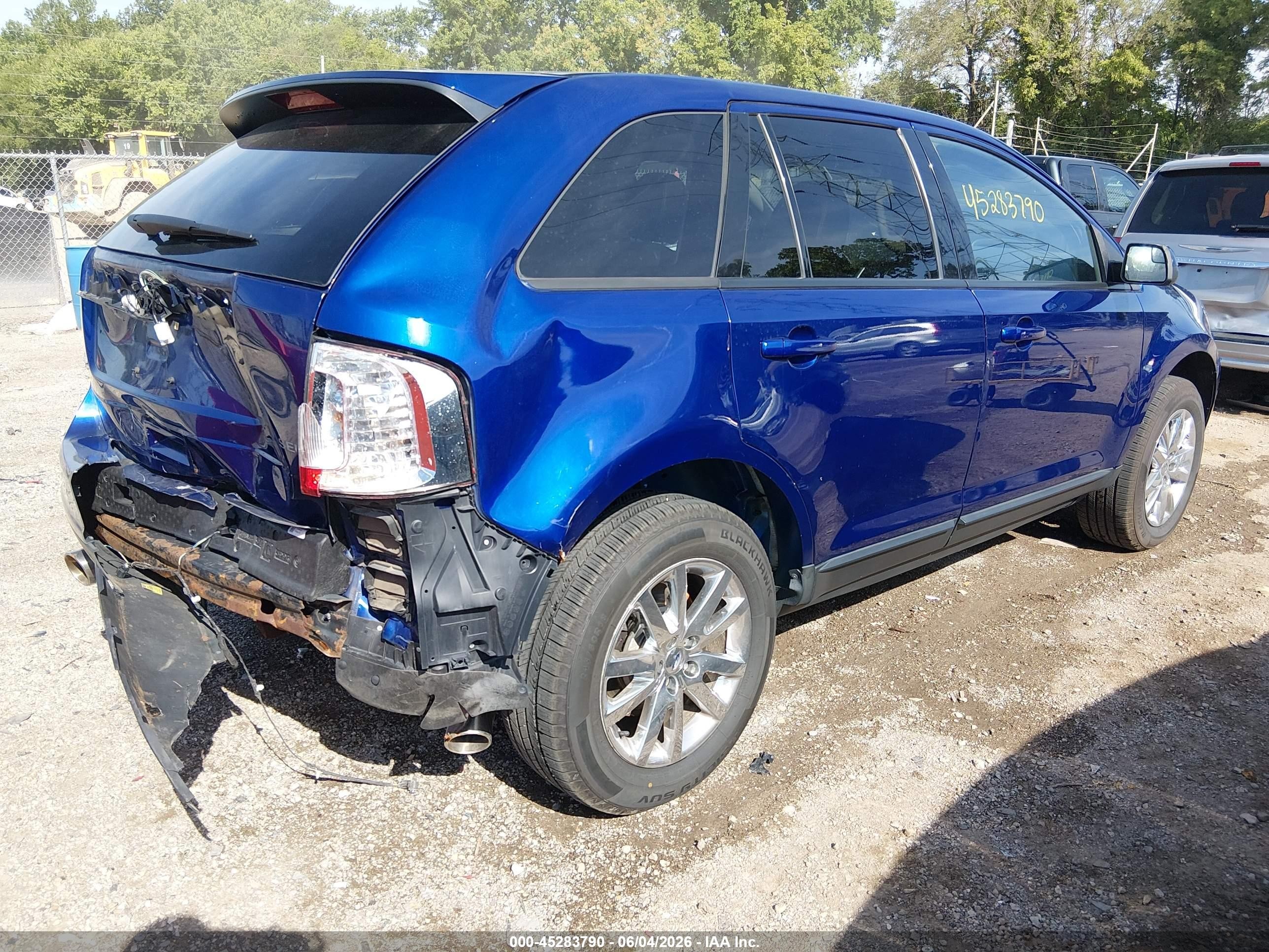 2013 Ford Edge Sel Blue vin: 2FMDK3JC0DBB42824