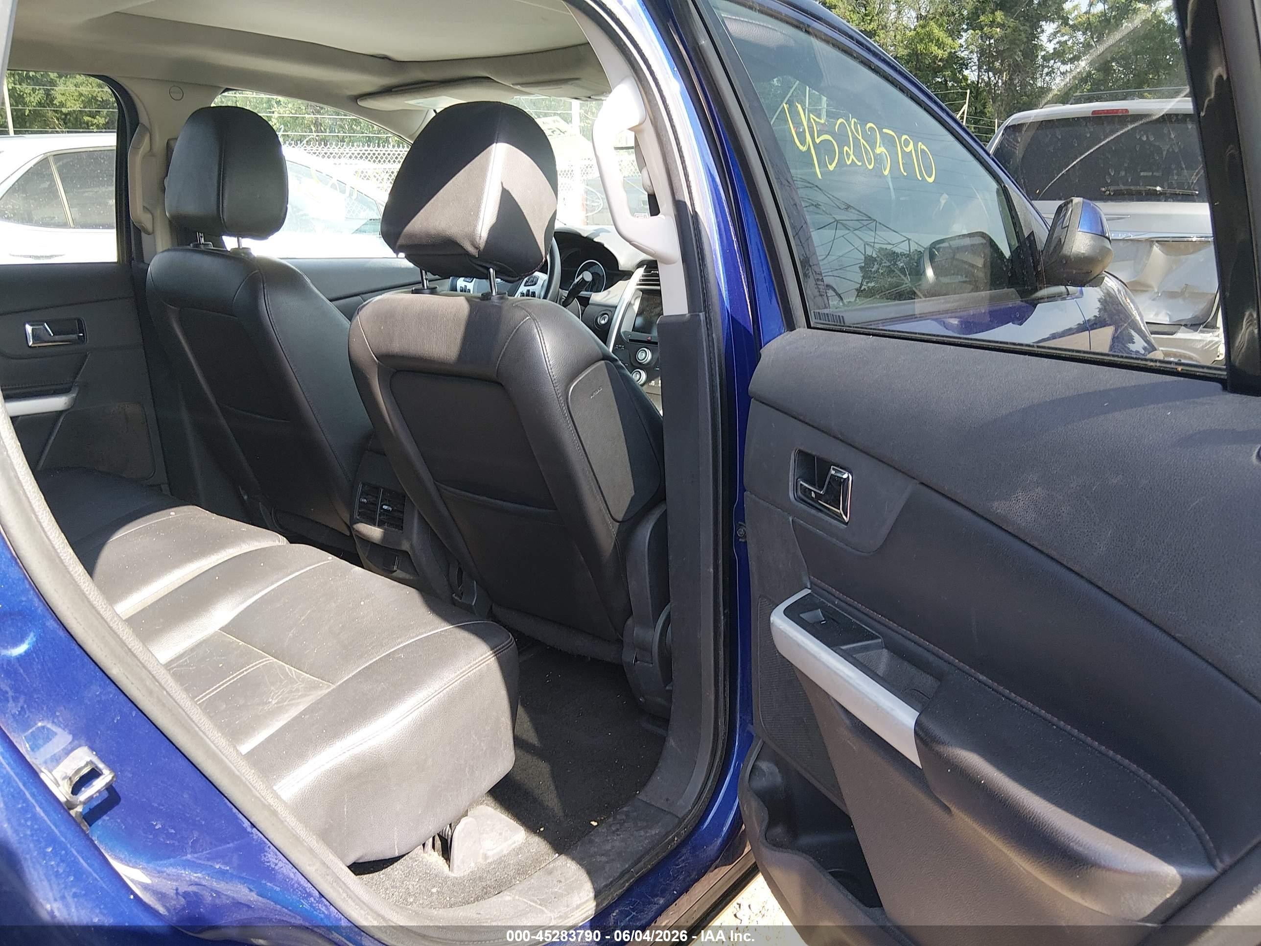 2013 Ford Edge Sel Blue vin: 2FMDK3JC0DBB42824
