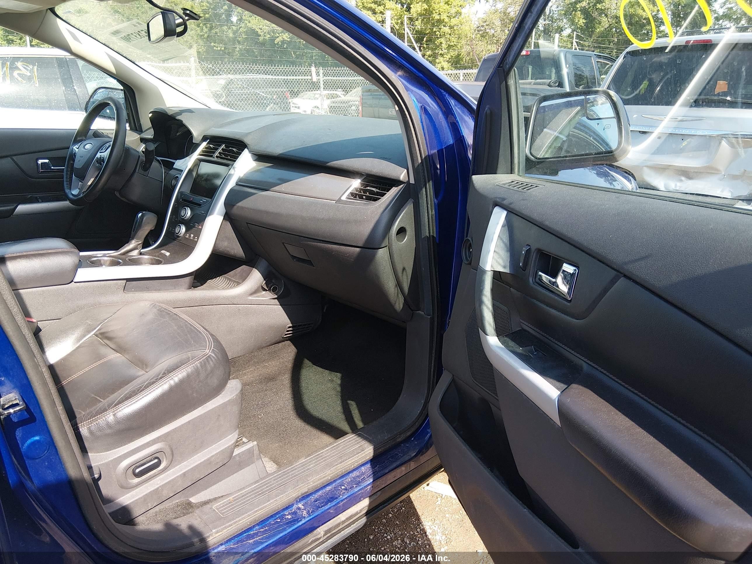 2013 Ford Edge Sel Blue vin: 2FMDK3JC0DBB42824