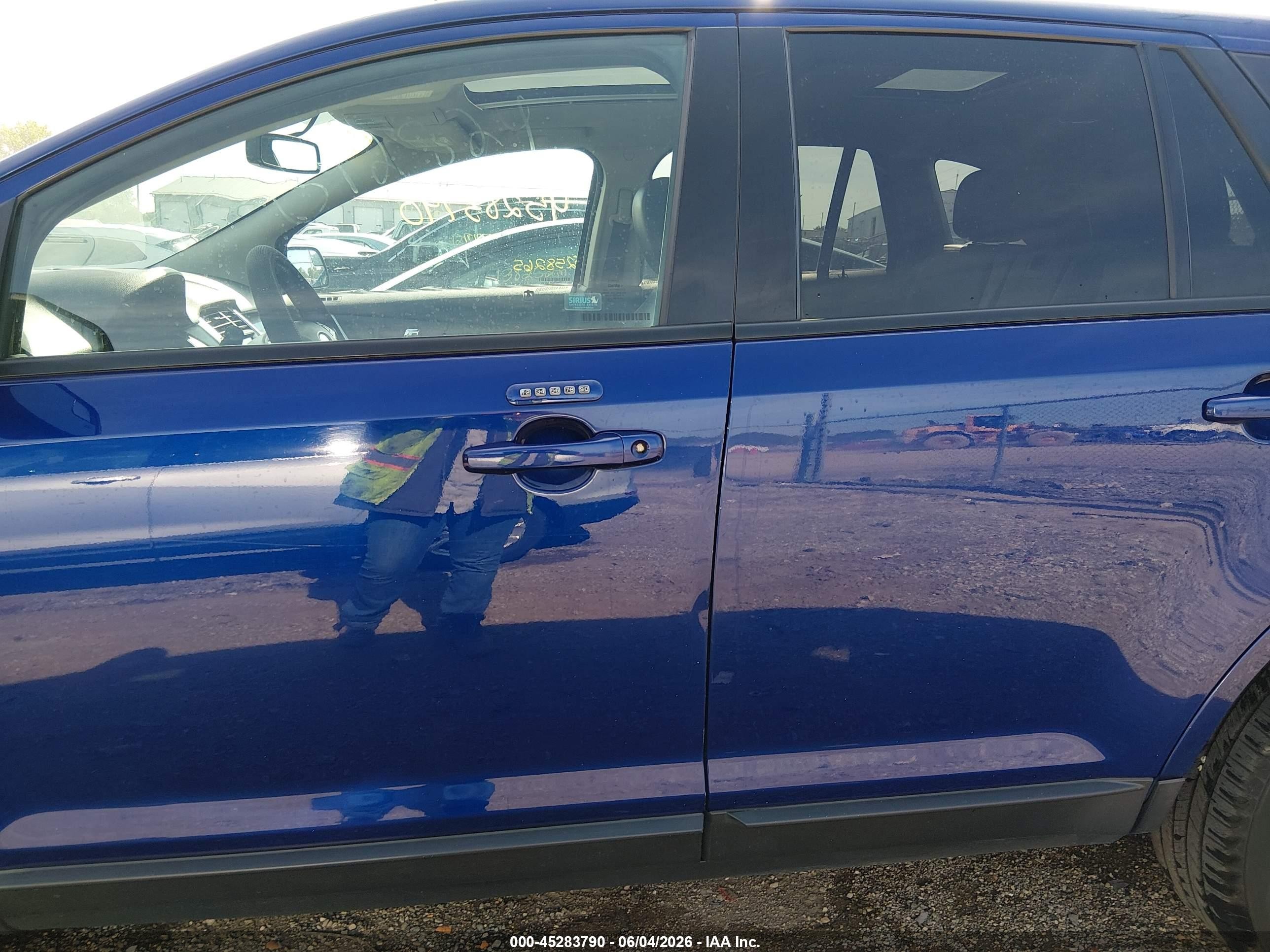 2013 Ford Edge Sel Blue vin: 2FMDK3JC0DBB42824