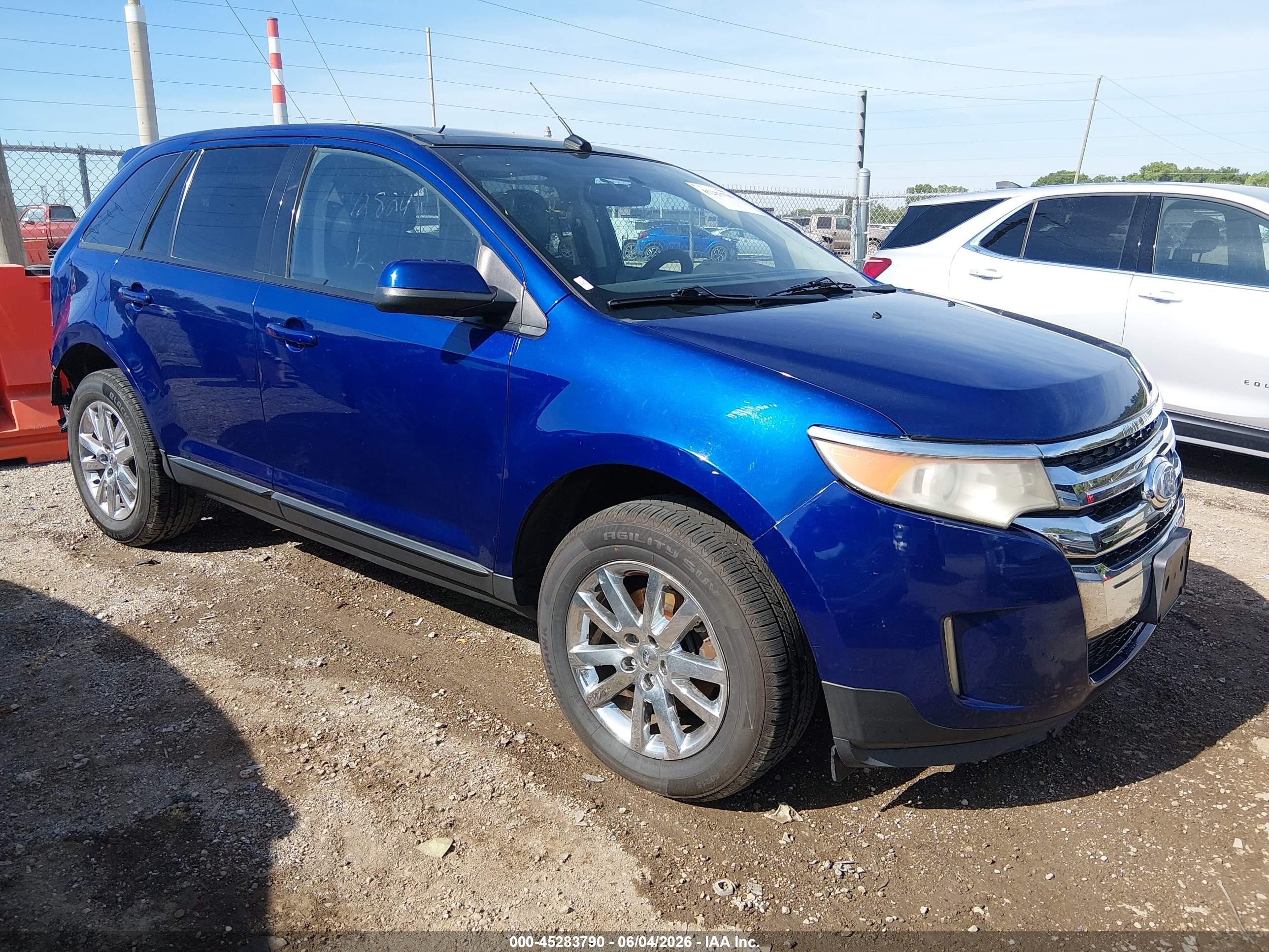 2013 Ford Edge Sel Blue vin: 2FMDK3JC0DBB42824