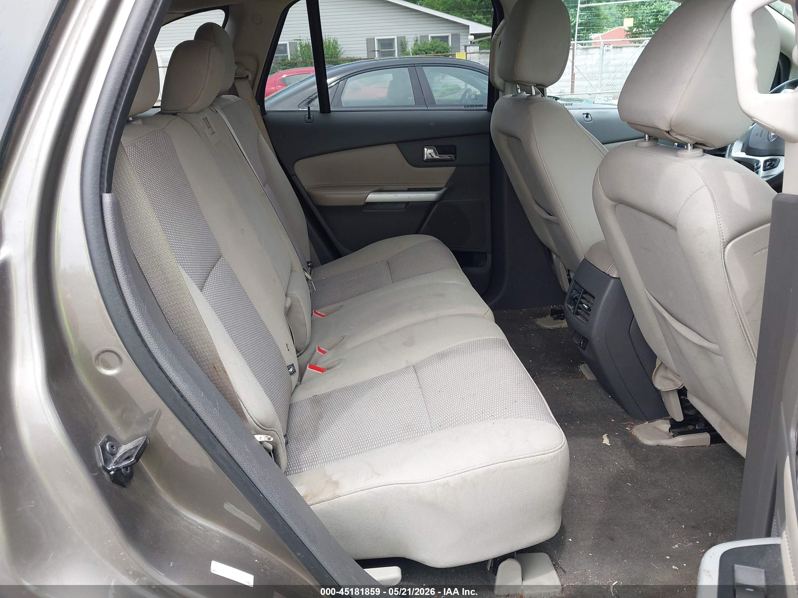 2013 Ford Edge Sel Beige vin: 2FMDK3JC0DBB69327