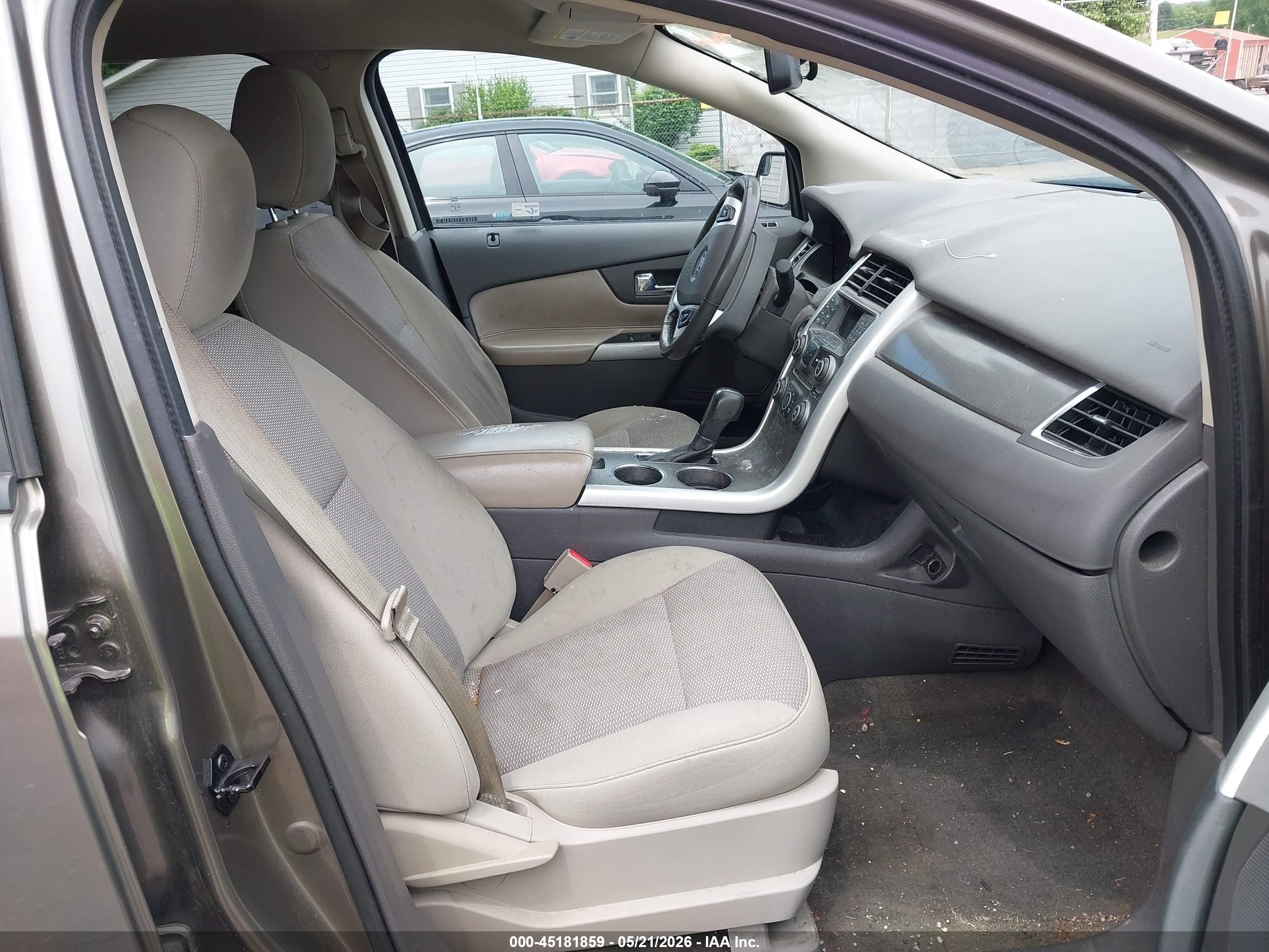 2013 Ford Edge Sel Beige vin: 2FMDK3JC0DBB69327