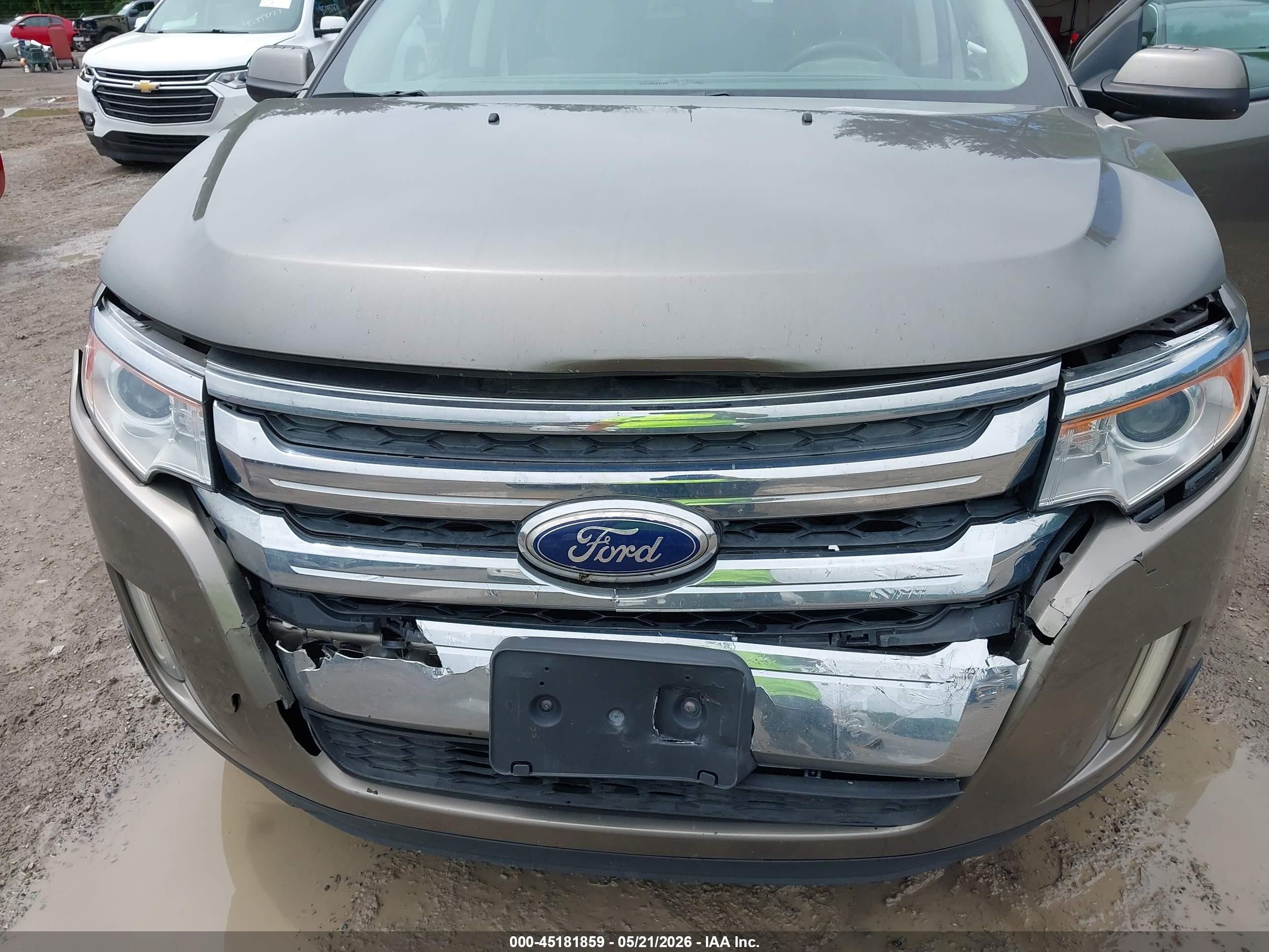 2013 Ford Edge Sel Beige vin: 2FMDK3JC0DBB69327
