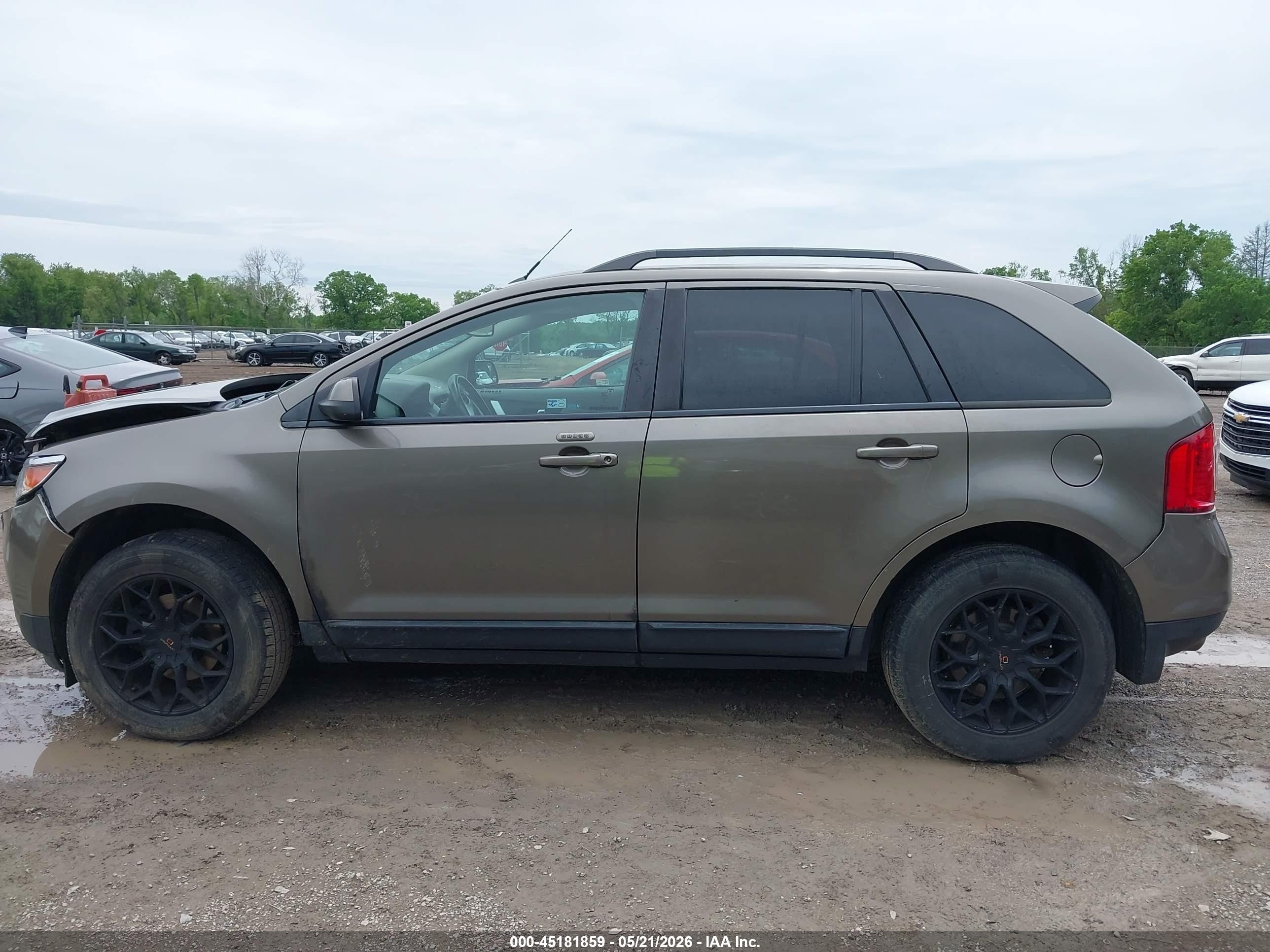 2013 Ford Edge Sel Beige vin: 2FMDK3JC0DBB69327