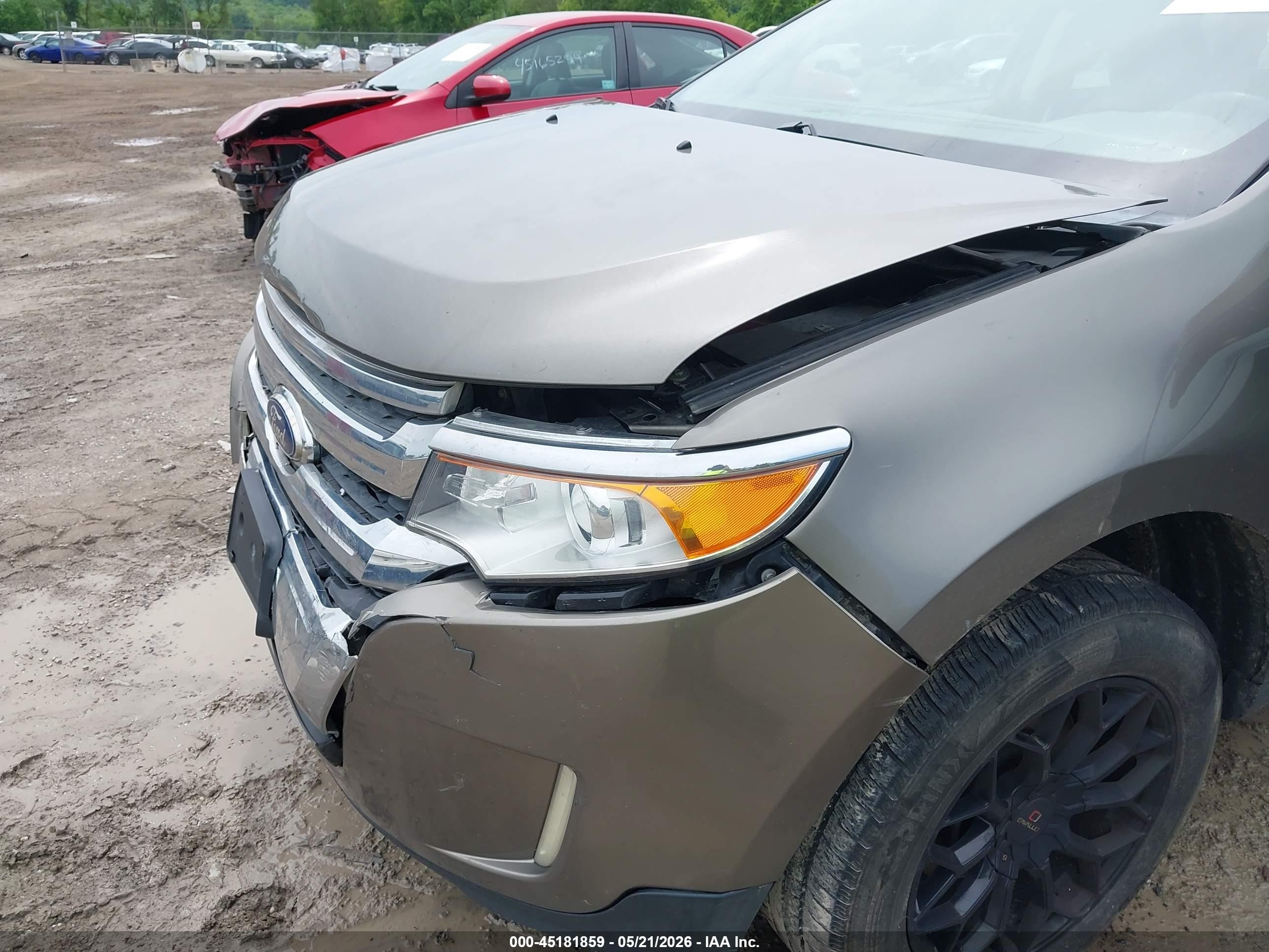 2013 Ford Edge Sel Beige vin: 2FMDK3JC0DBB69327