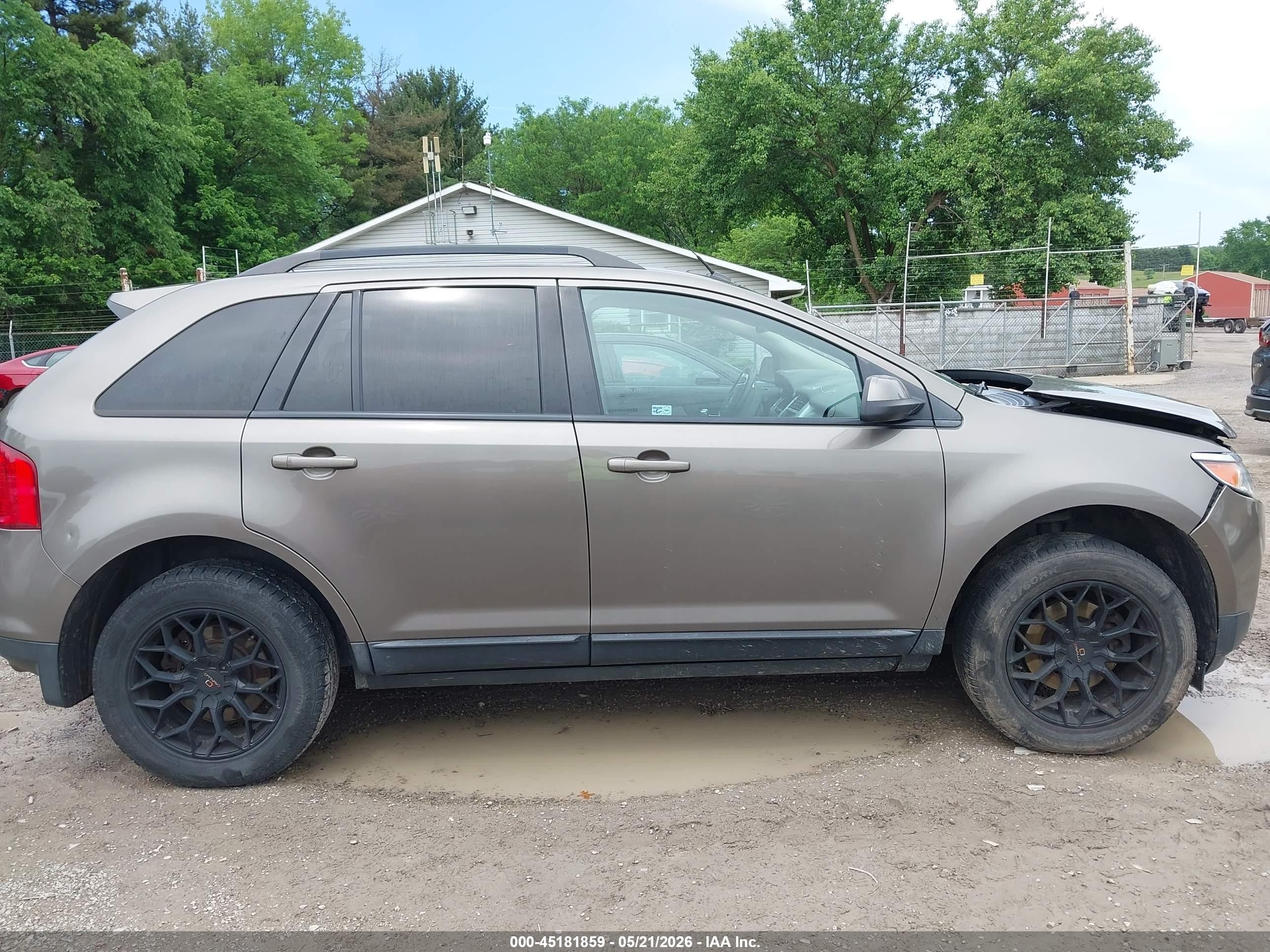 2013 Ford Edge Sel Beige vin: 2FMDK3JC0DBB69327