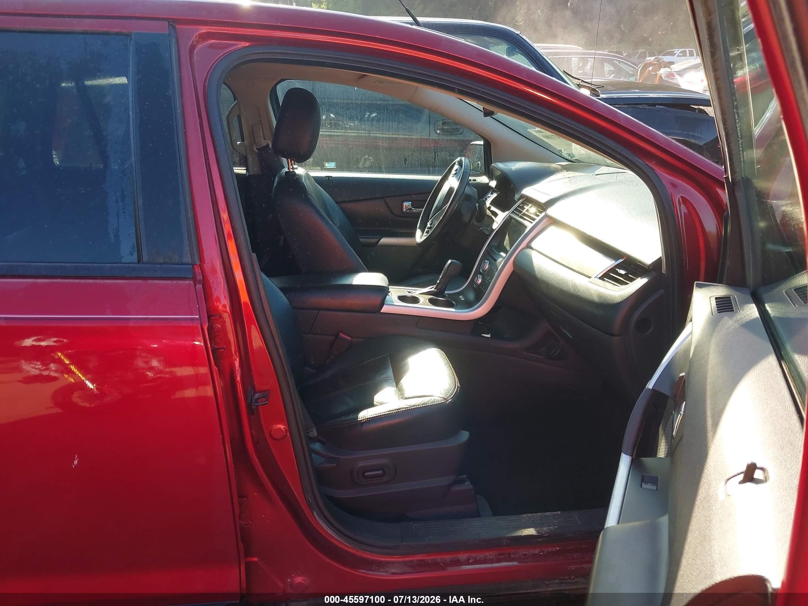 2013 Ford Edge Sel Red vin: 2FMDK3JC0DBC02102