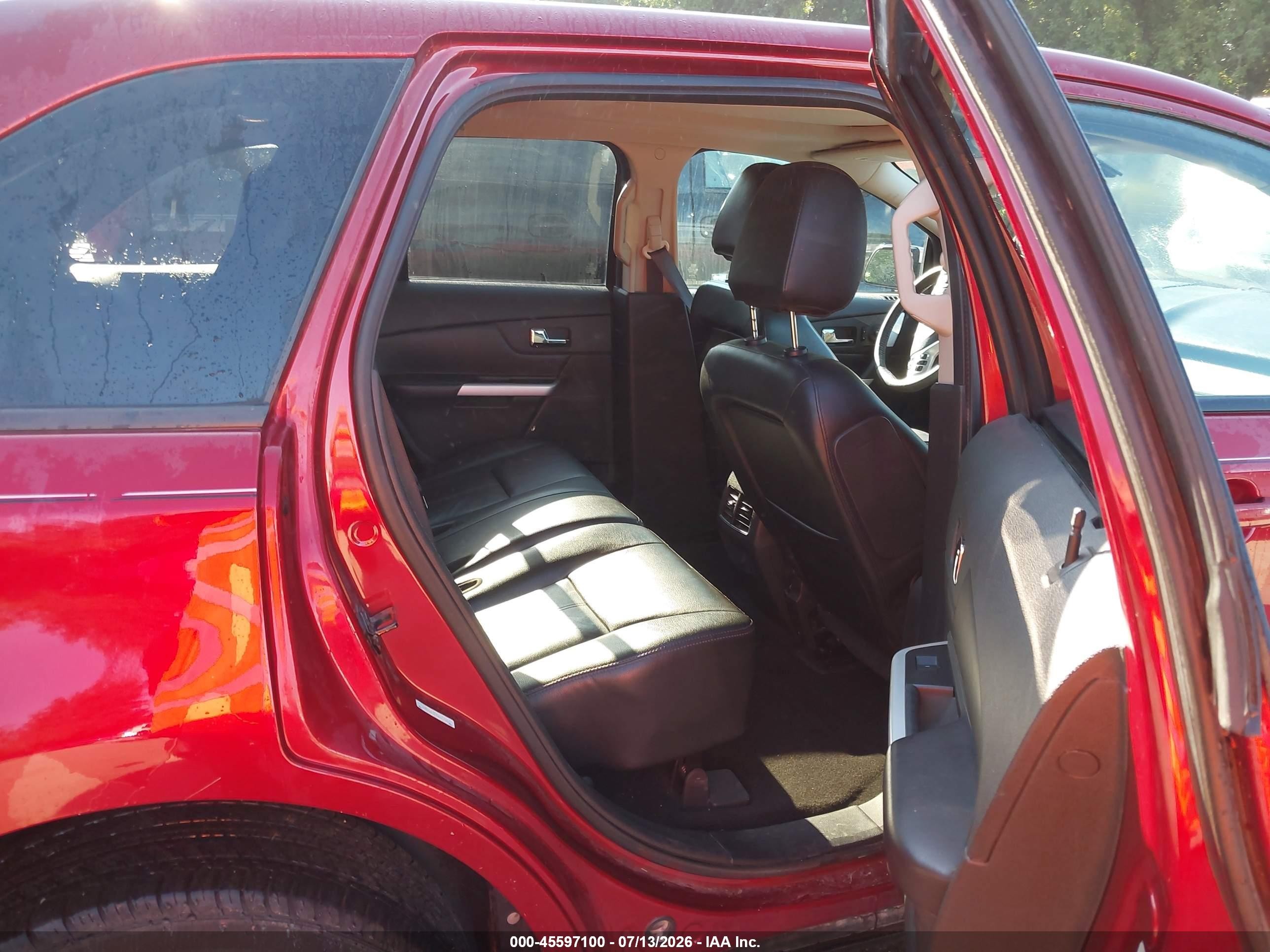 2013 Ford Edge Sel Red vin: 2FMDK3JC0DBC02102