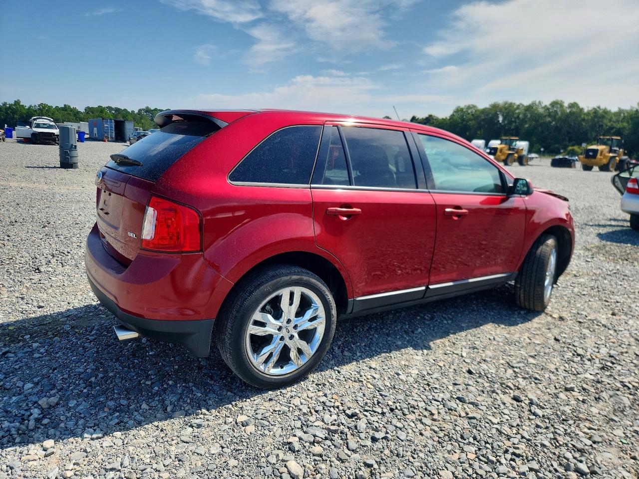 2013 Ford Edge Sel Red vin: 2FMDK3JC0DBC10944