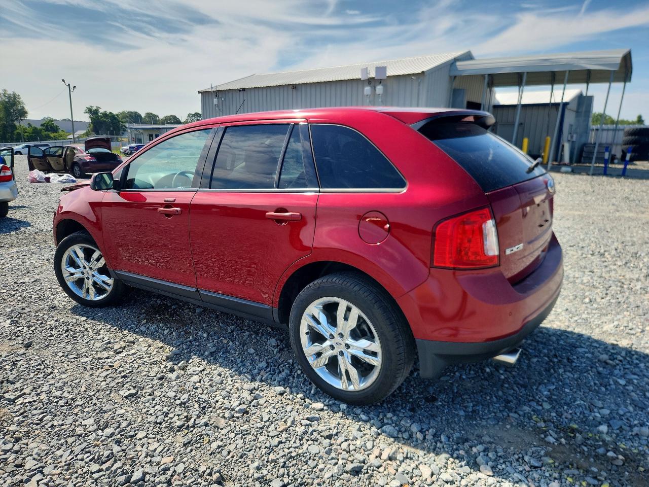 2013 Ford Edge Sel Red vin: 2FMDK3JC0DBC10944