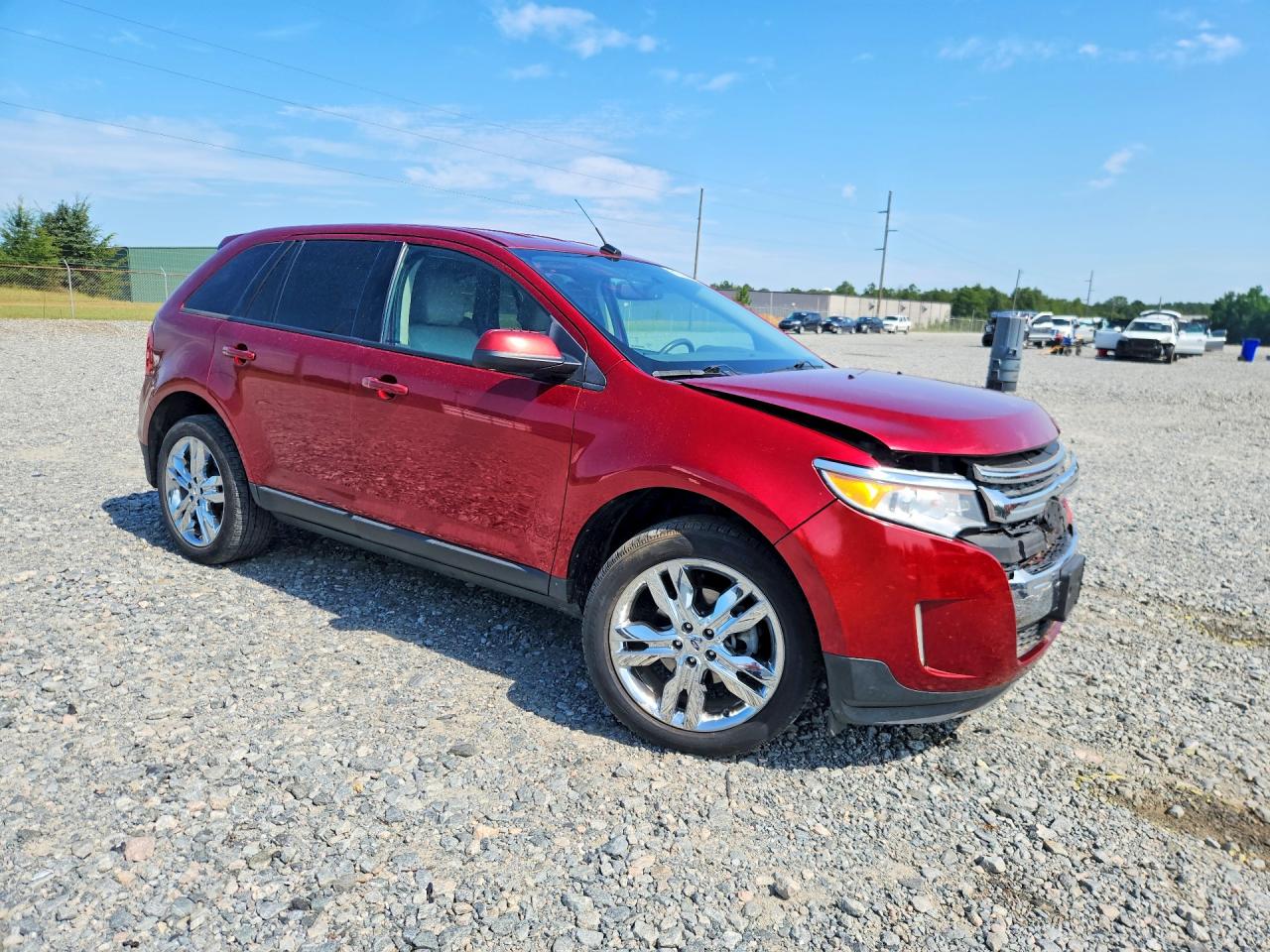 2013 Ford Edge Sel Red vin: 2FMDK3JC0DBC10944